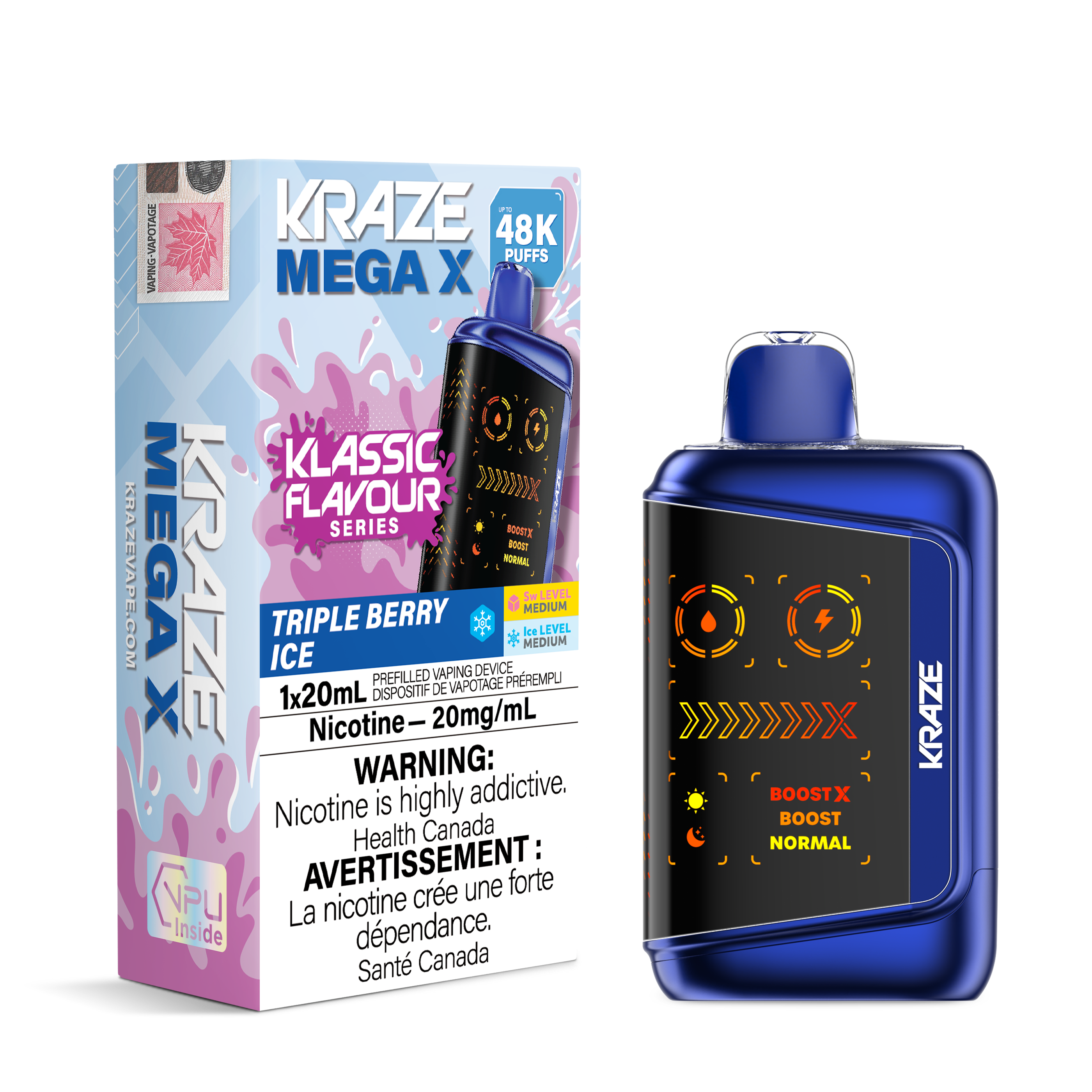 [ONT] Kraze - Mega X - Rechargeable Disposable - 48k Puffs