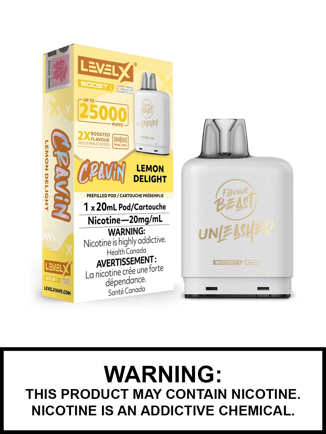 Level X G2 - Flavour Beast Unleashed - Pod - 25000 Puff [ONTARIO]