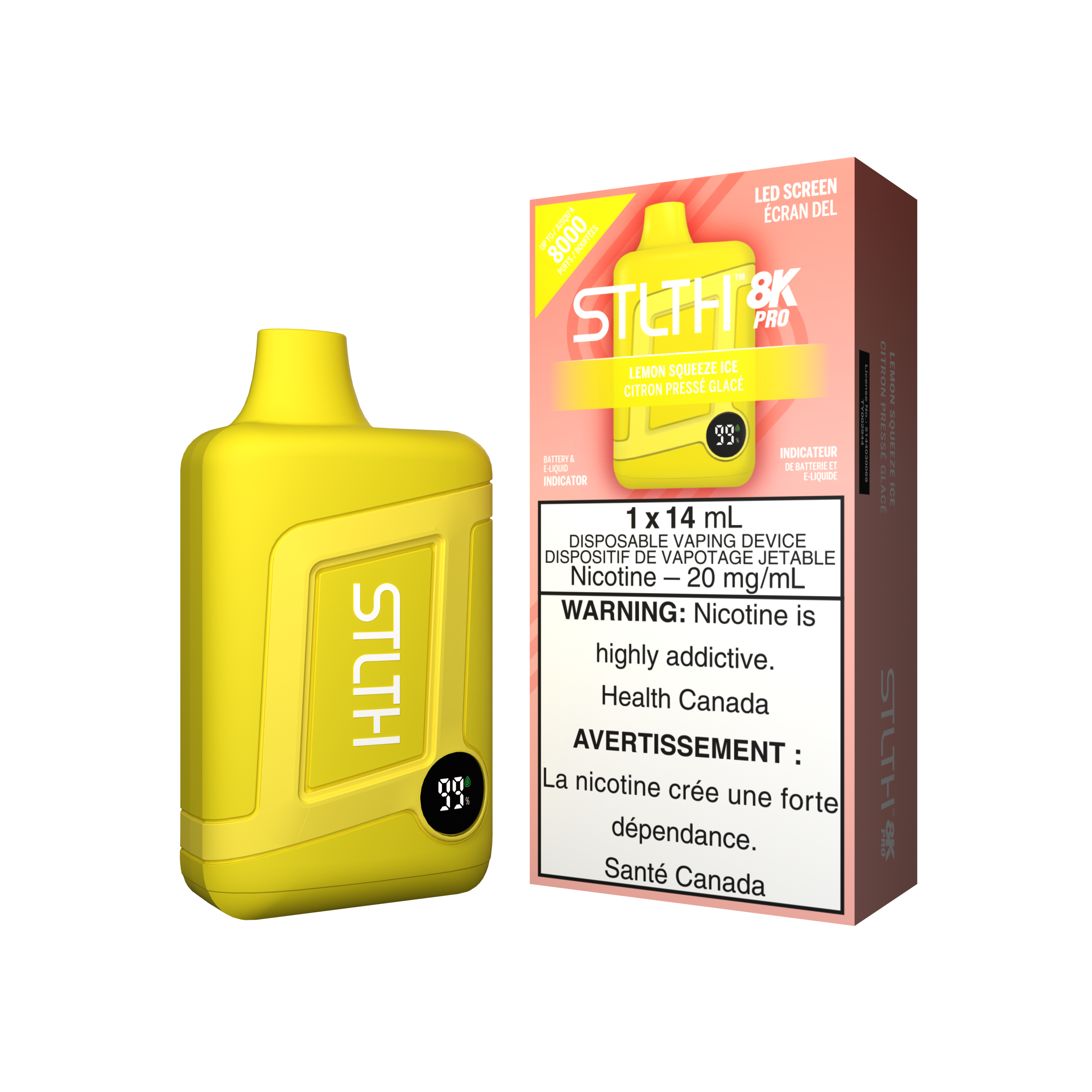 STLTH8K PRO - Rechargeable Disposable - 8k Puffs [ONTARIO]