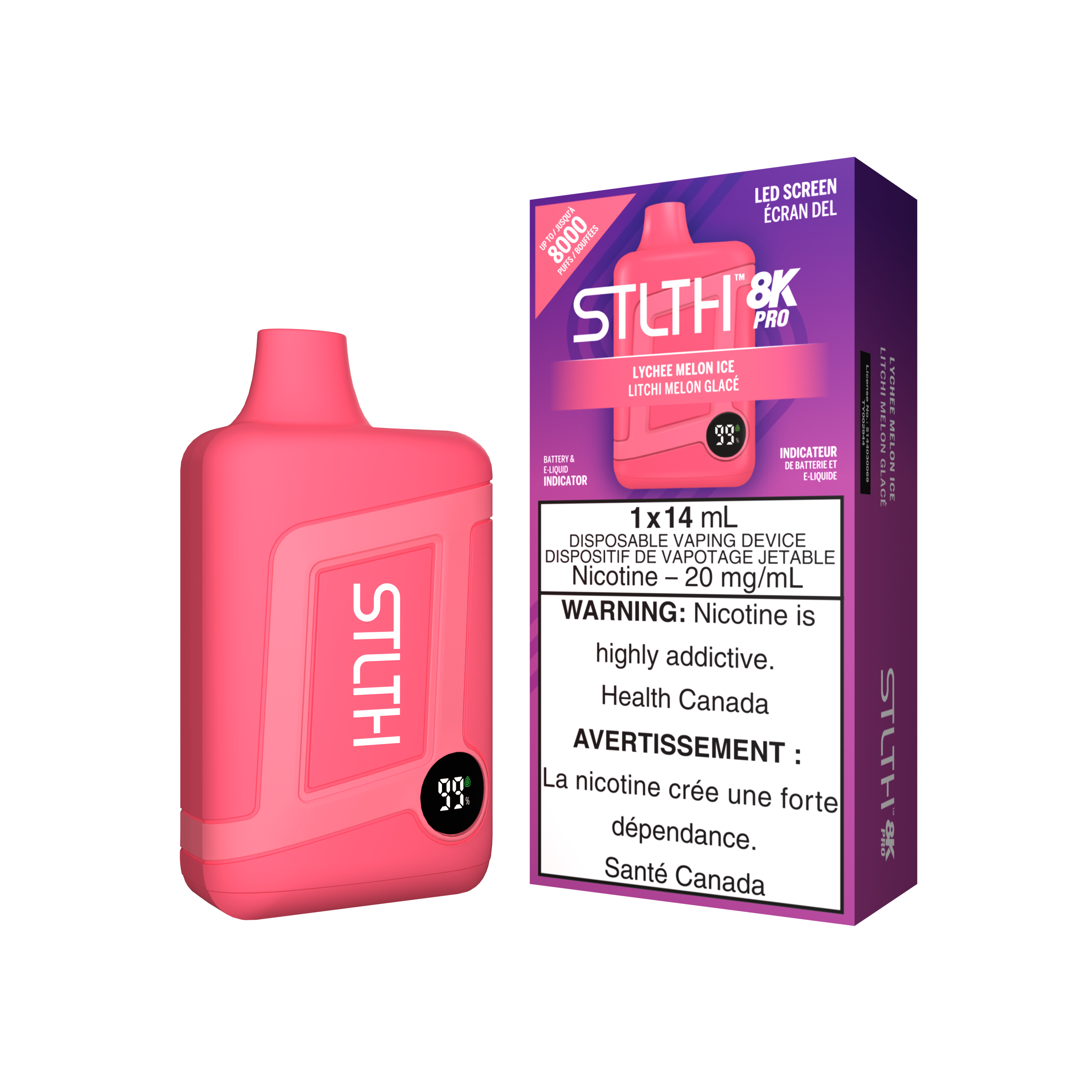 STLTH8K PRO - Rechargeable Disposable - 8k Puffs [ONTARIO]