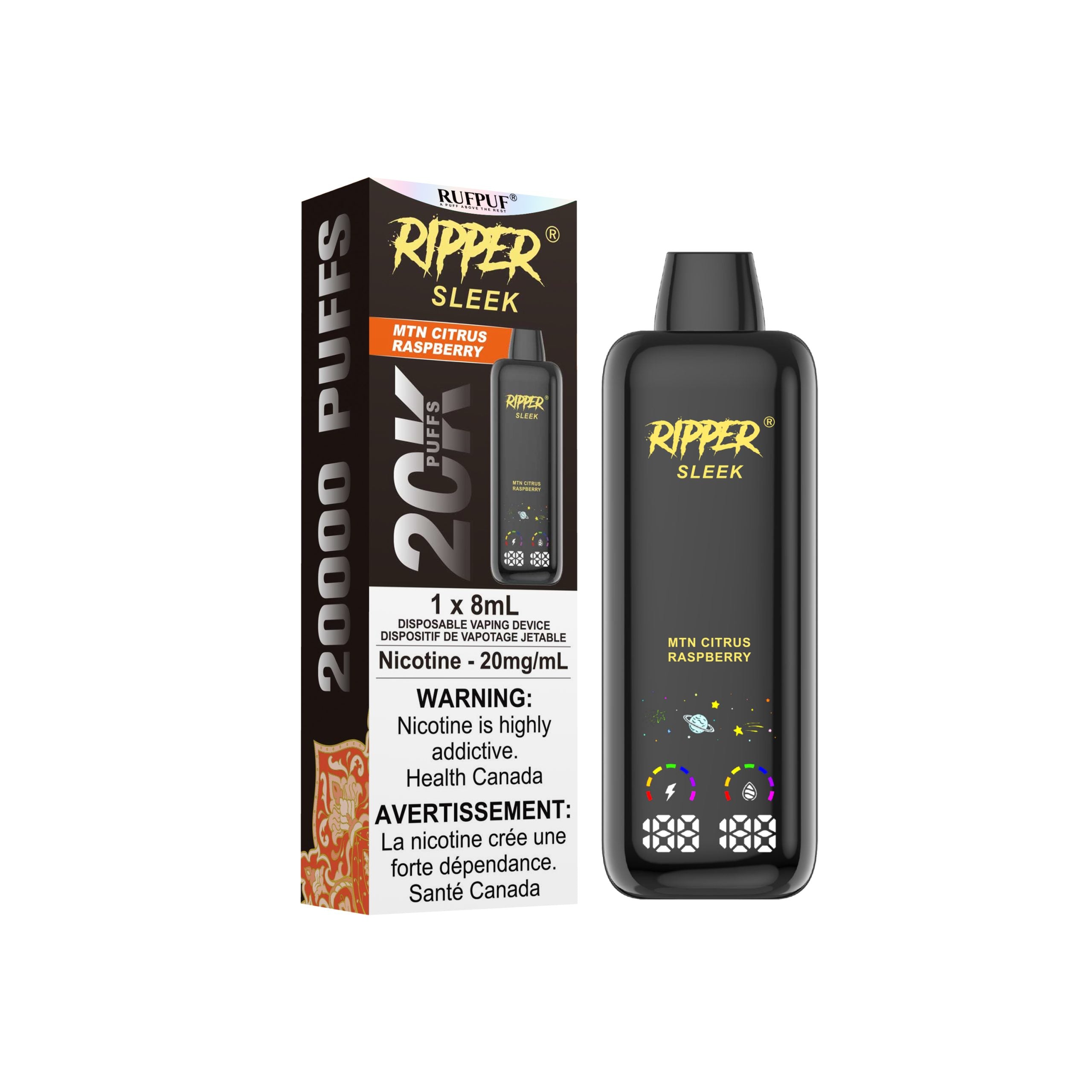 [ONT] Ripper - Sleek - Rechargeable Disposable - 20k Puffs