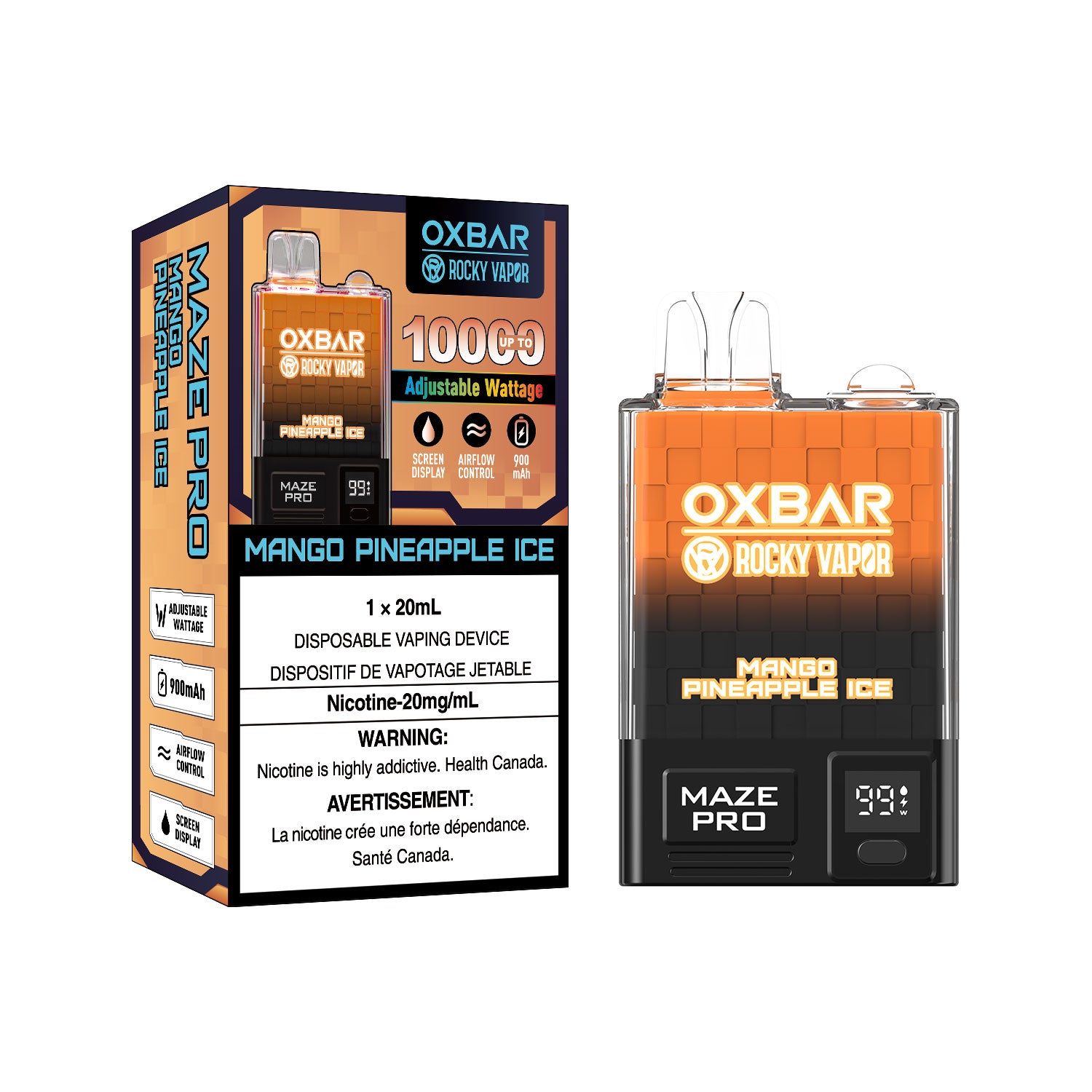Oxbar Maze - Rechargeable Disposable - 10000 puffs