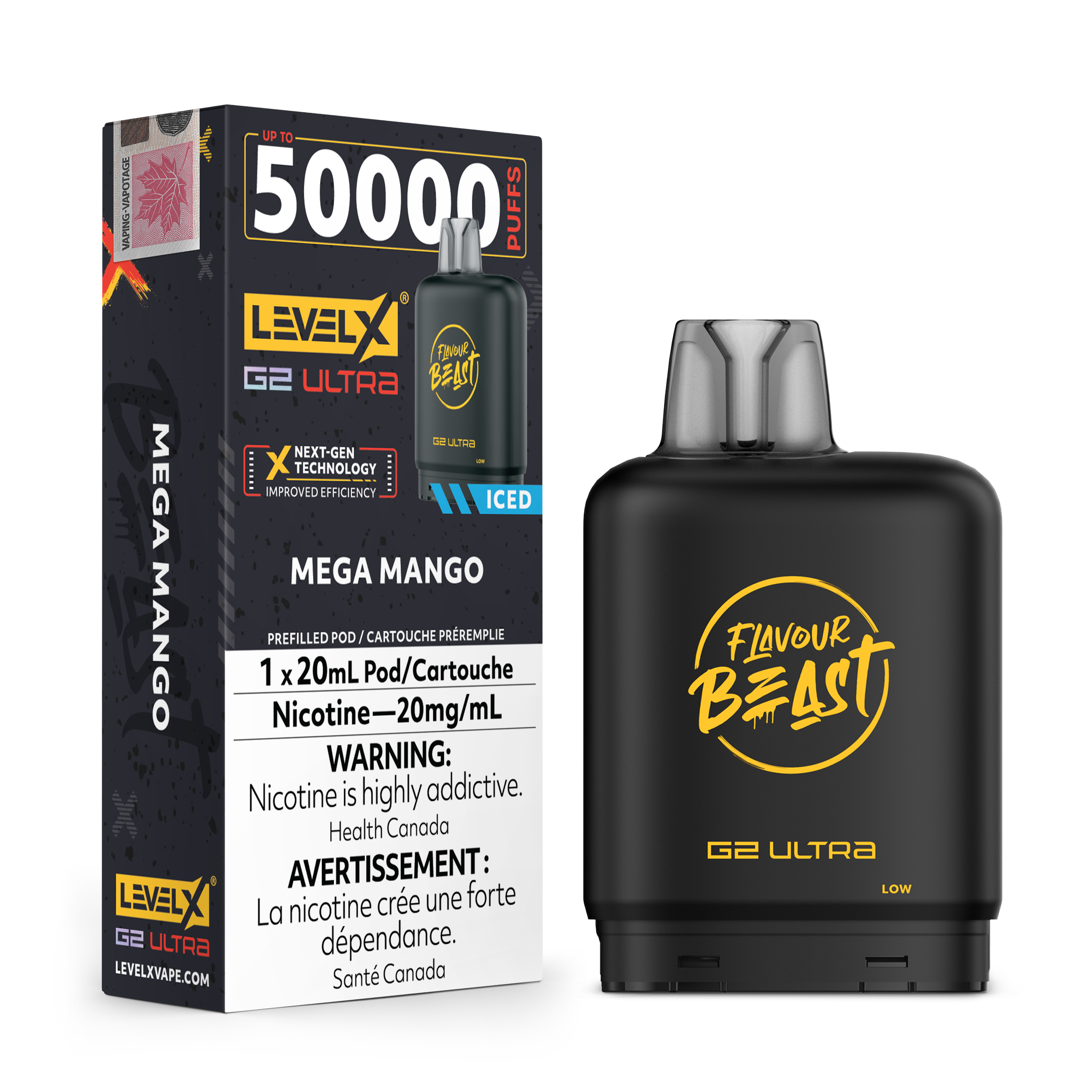 Level X - Flavour Beast G2 Ultra - Pod - 50k Puffs [ONTARIO]