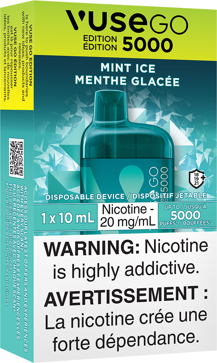 [ONT] Vuse GO5000 - Rechargeable Disposable - 5k Puffs