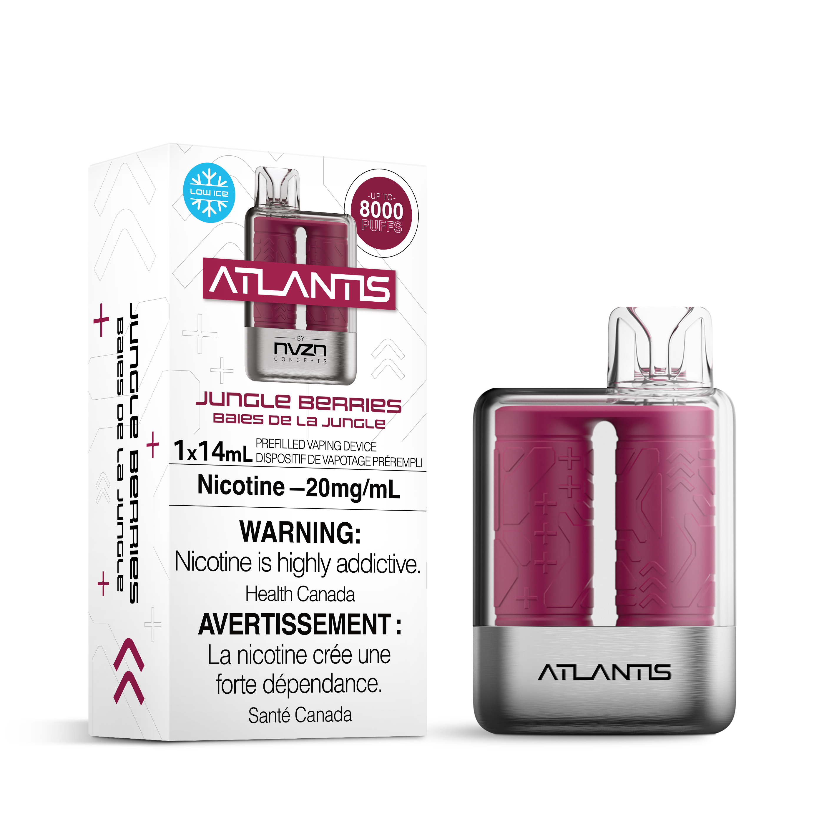 NVZN - Atlantis 8000 - Rechargeable Disposable - 8000 Puffs