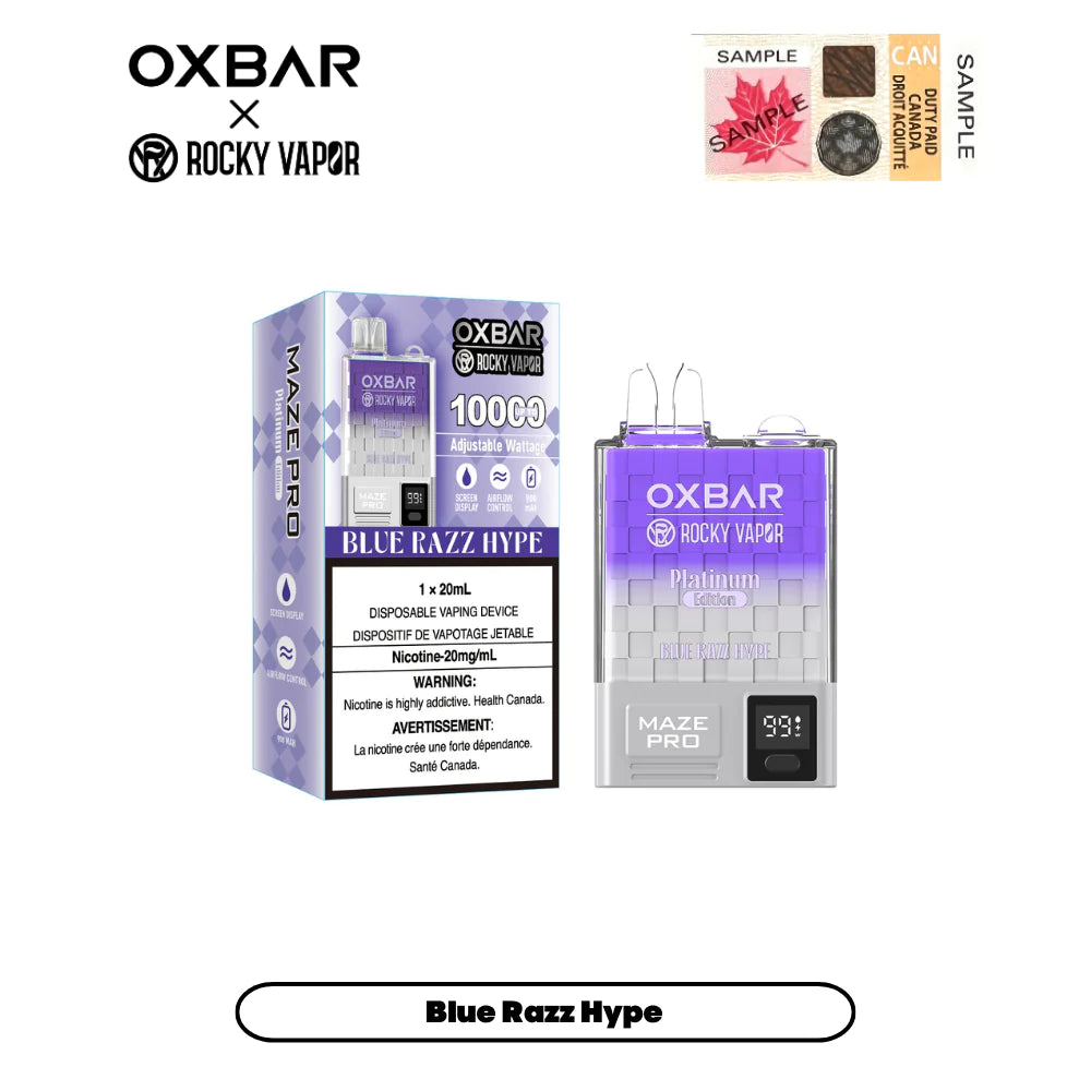 Oxbar Maze - Rechargeable Disposable - 10000 puffs