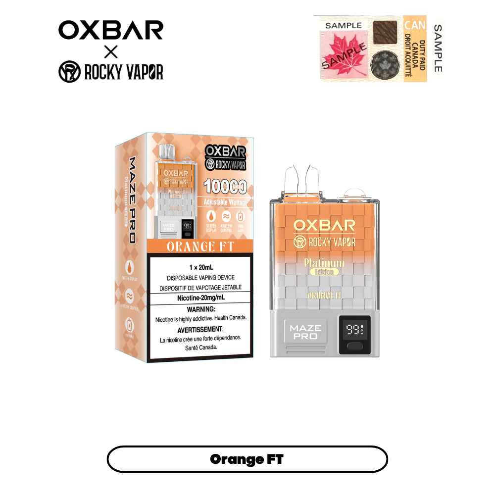 Oxbar Maze - Rechargeable Disposable - 10000 puffs