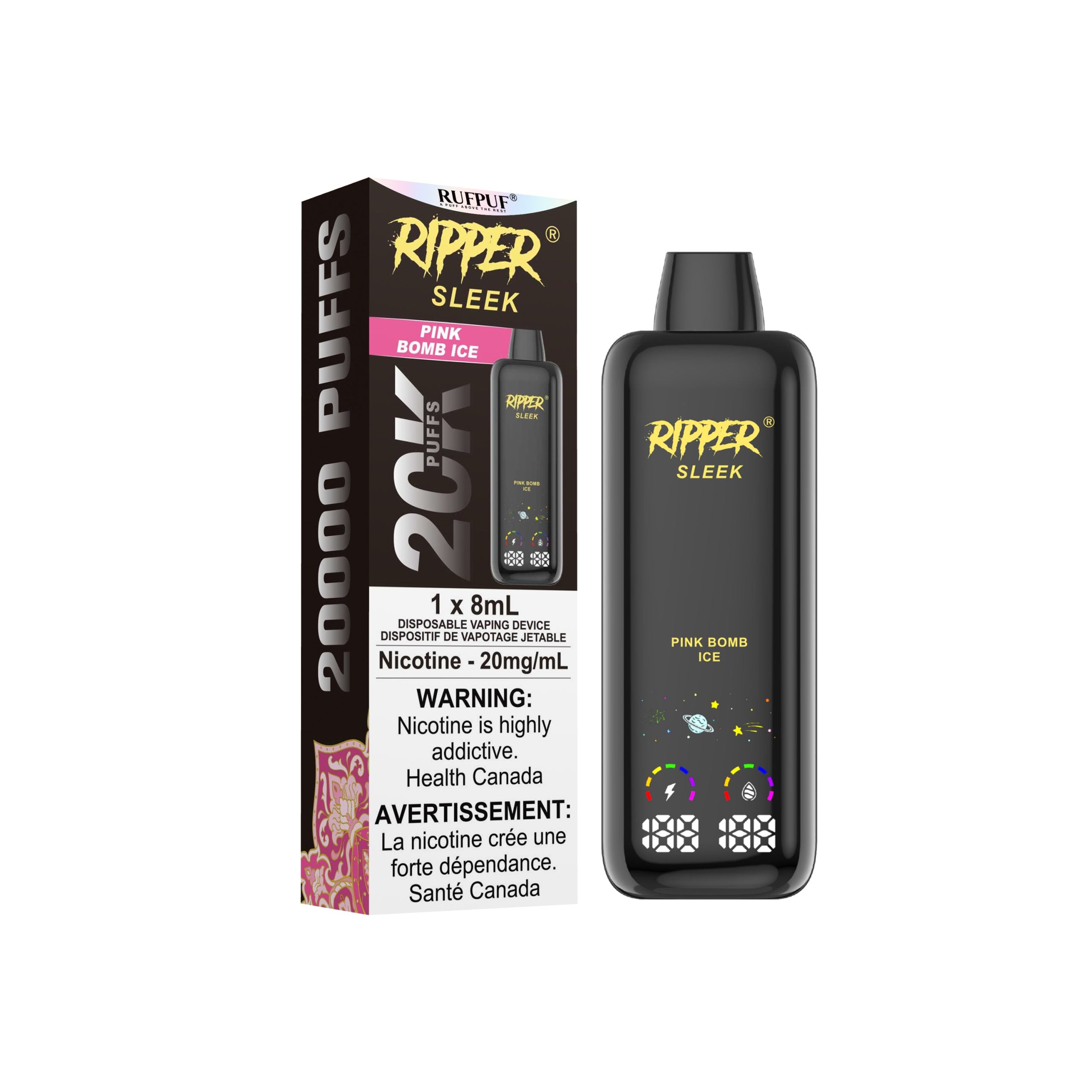 [ONT] Ripper - Sleek - Rechargeable Disposable - 20k Puffs