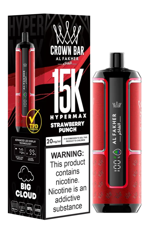 Al Fakher - Crown Bar Hypermax - Rechargeable Disposable - 15K Puffs [ONTARIO]