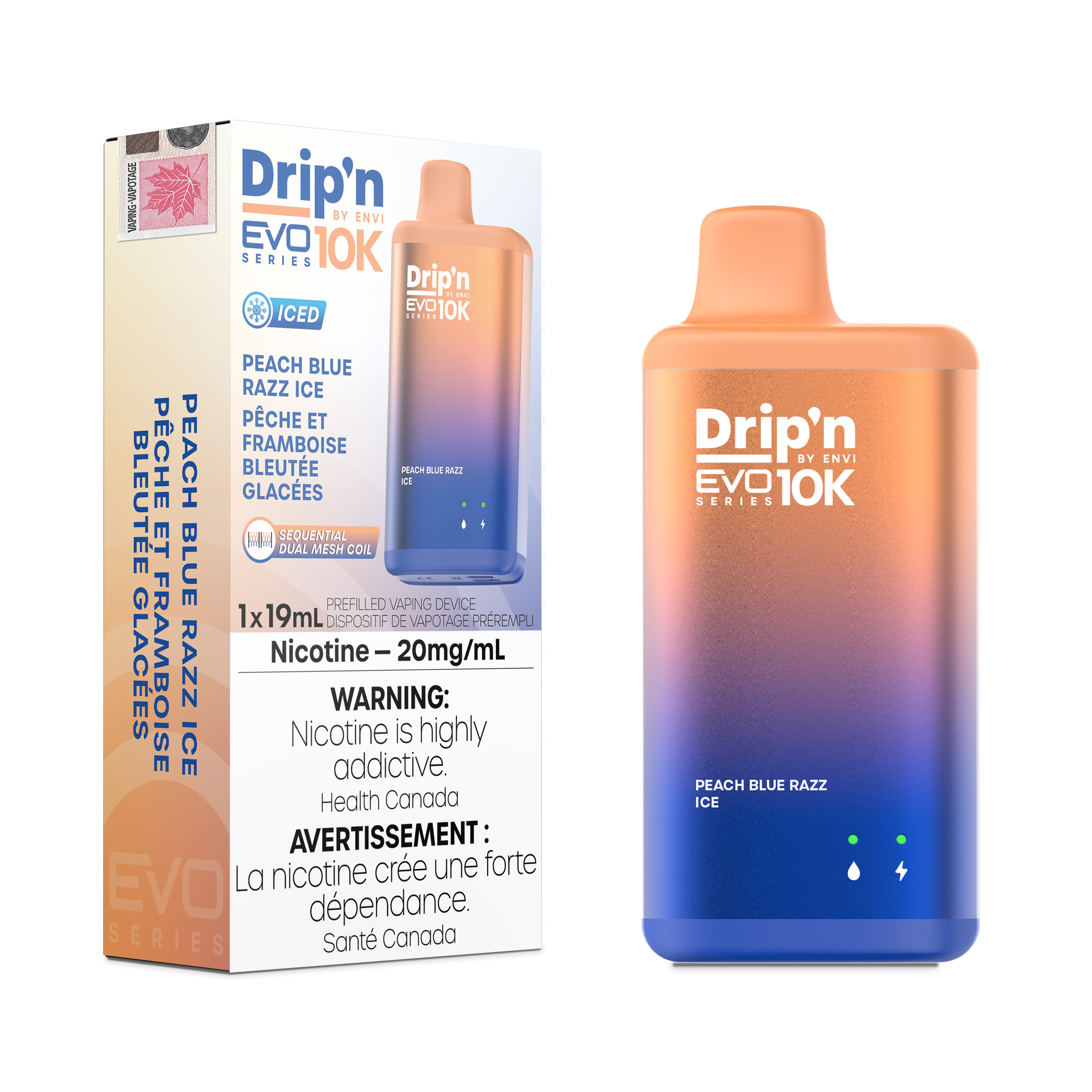Drip'n by Envi - Drip'n EVO10K - Rechargeable Disposable - 10k Puffs [ONTARIO]
