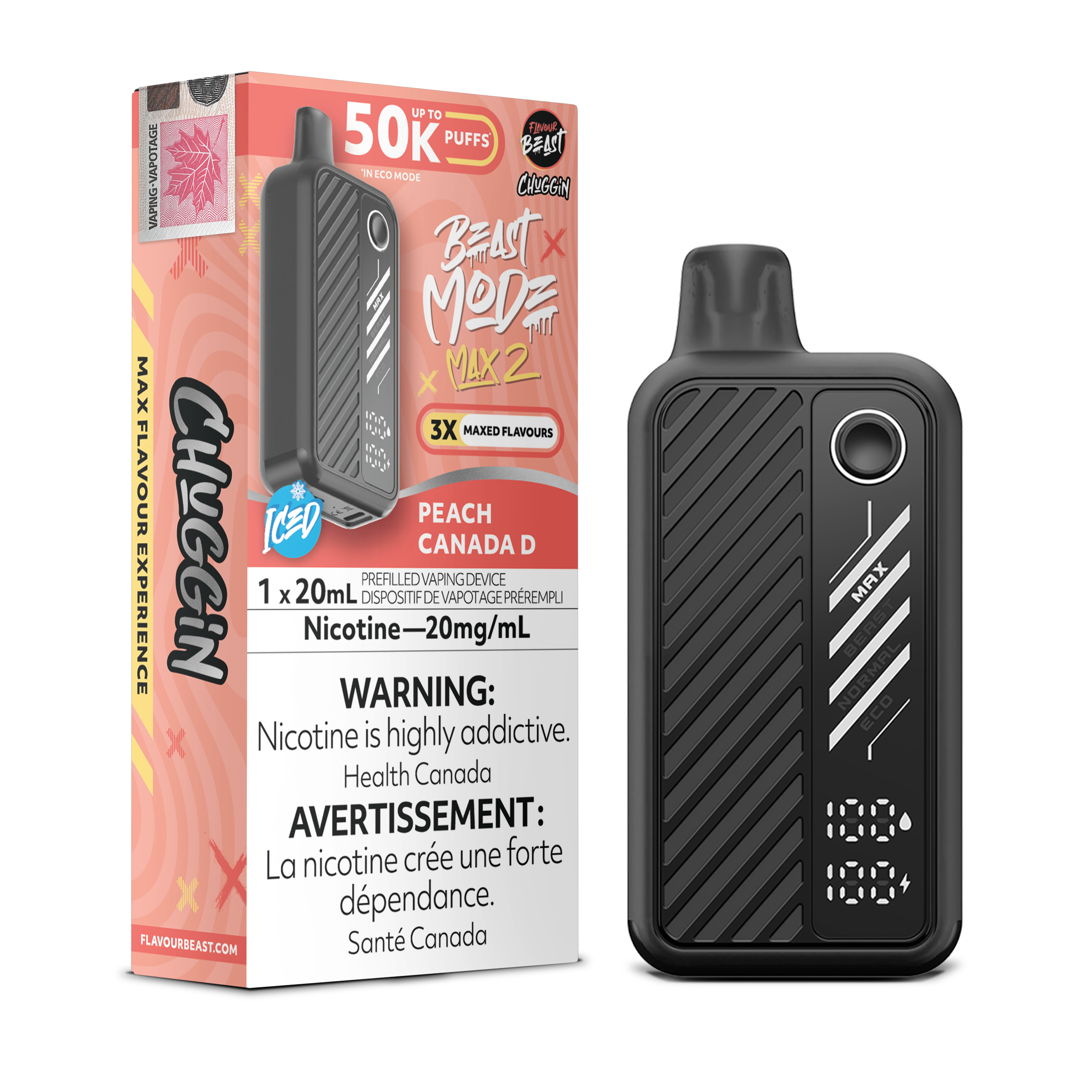 Flavour Beast - Beast Mode MAX 2 - Rechargeable Disposable - 50k Puffs [ONTARIO]