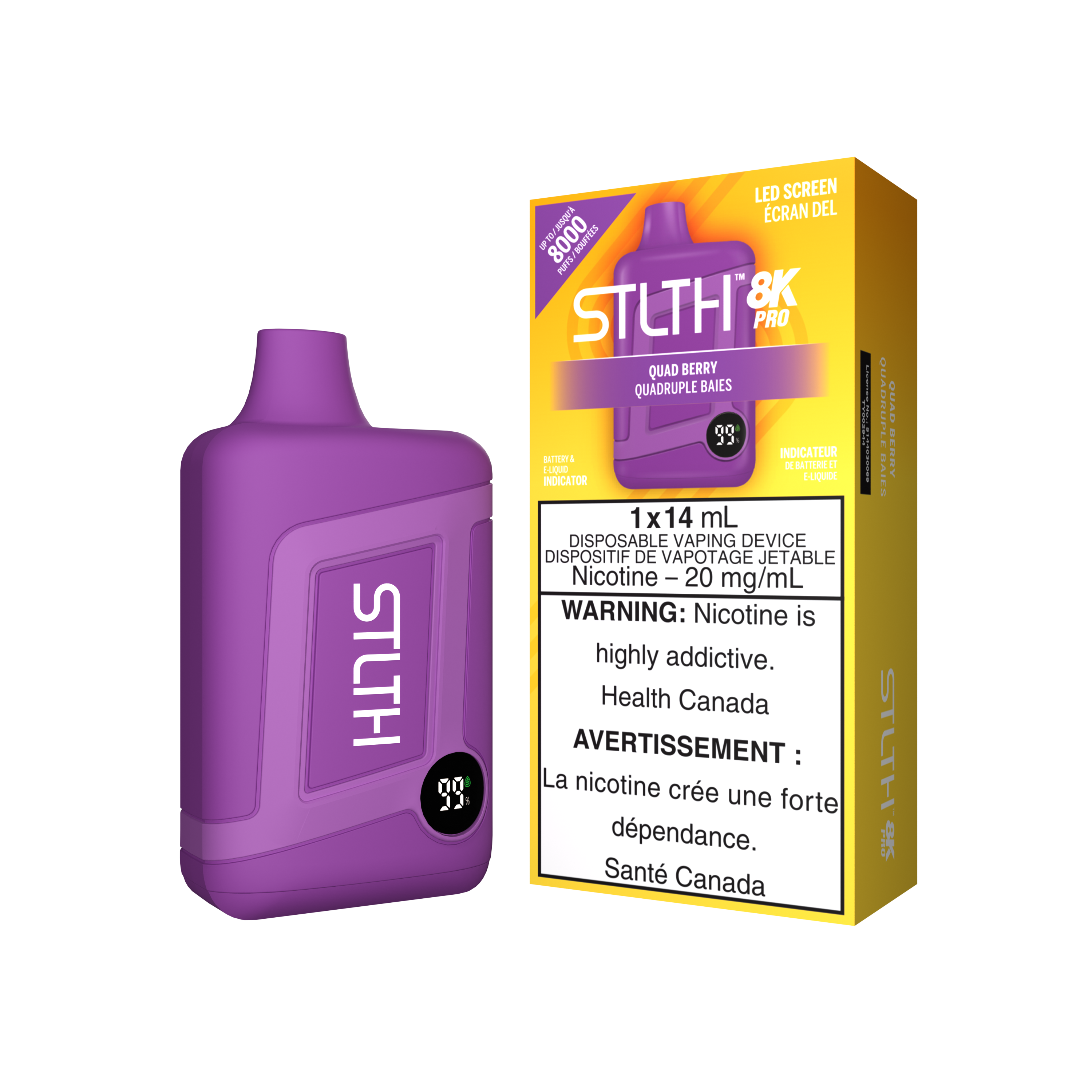 STLTH8K PRO - Rechargeable Disposable - 8k Puffs [ONTARIO]