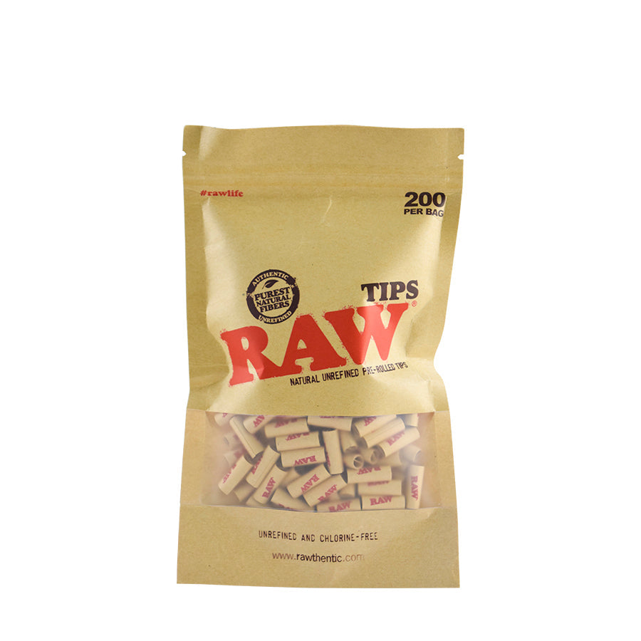 RAW Pre-Rolled Tips - Regular - Bag of 200