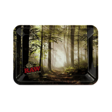 RAW - Collection - Round Rectangular Metal Rolling Tray (Small)