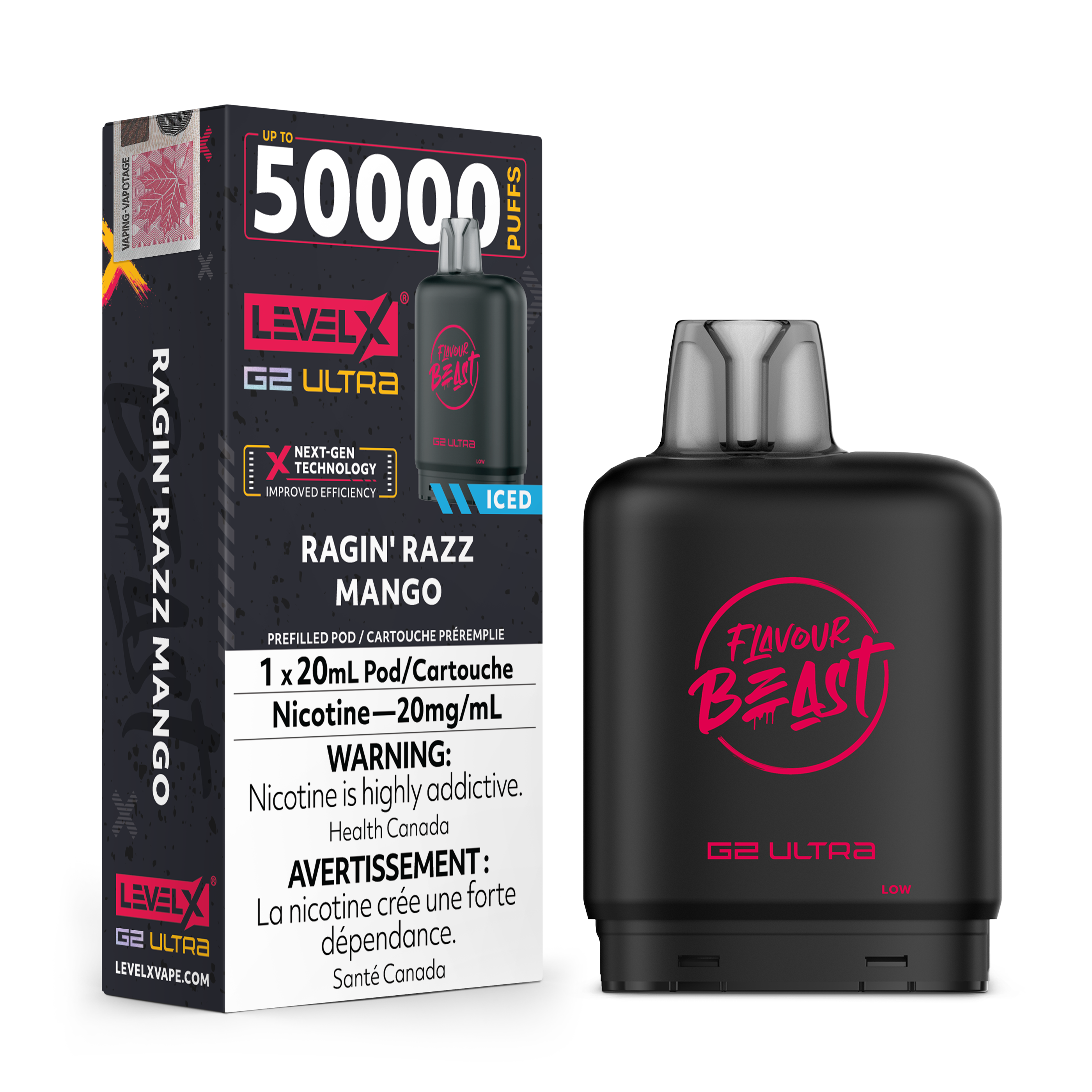 Level X - Flavour Beast G2 Ultra - Pod - 50k Puffs [ONTARIO]