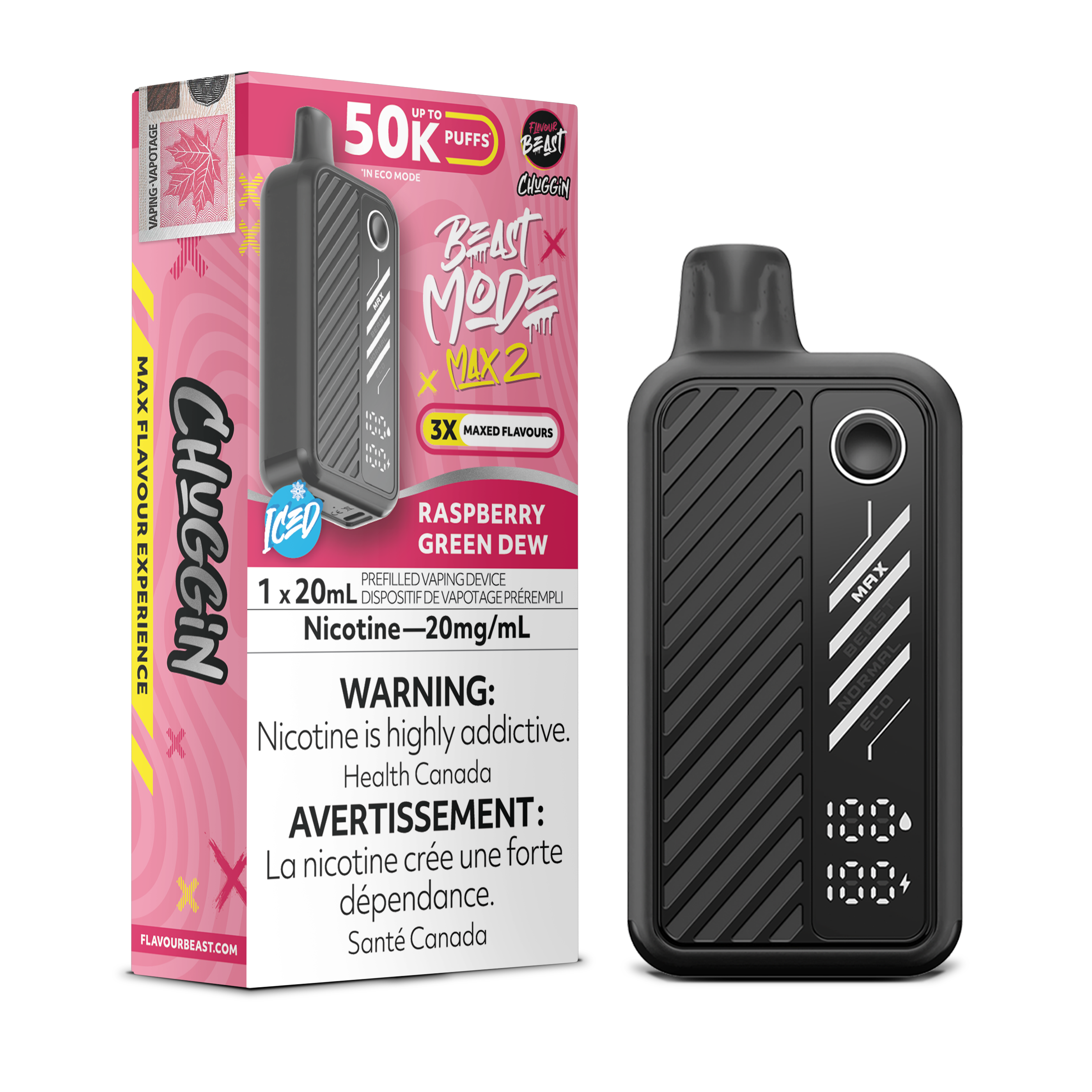 Flavour Beast - Beast Mode MAX 2 - Rechargeable Disposable - 50k Puffs [ONTARIO]