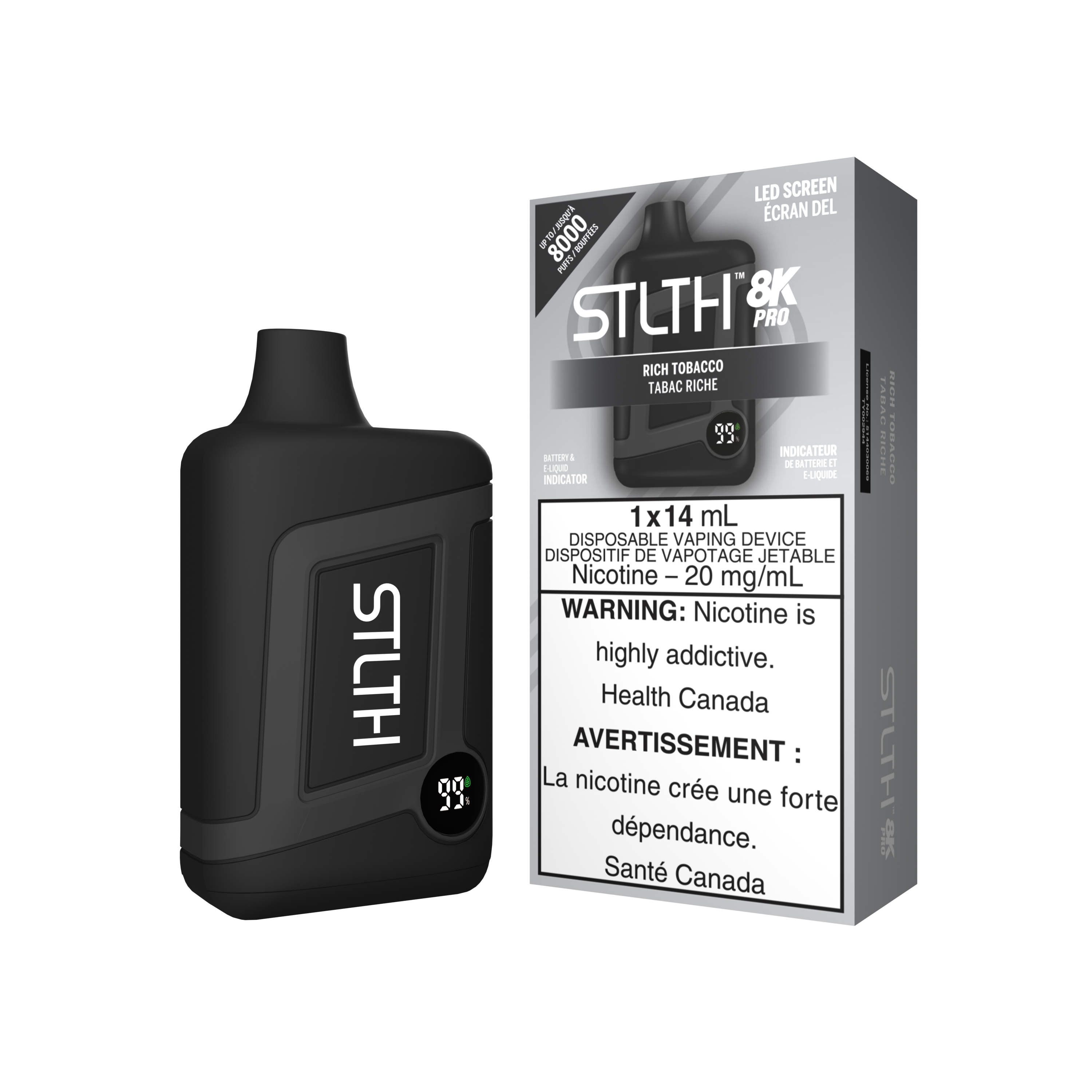STLTH8K PRO - Rechargeable Disposable - 8k Puffs [ONTARIO]