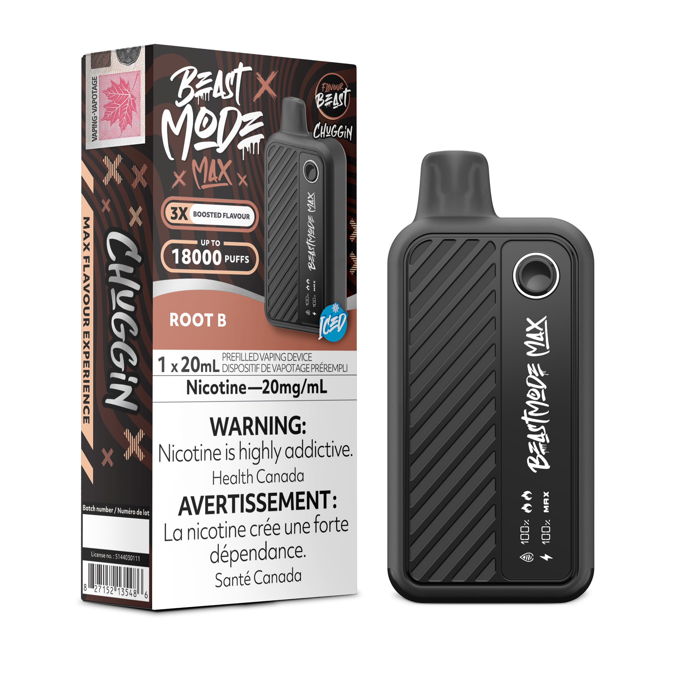 Flavour Beast - Beast Mode MAX - Rechargeable Disposable - 18k Puffs [ONTARIO]