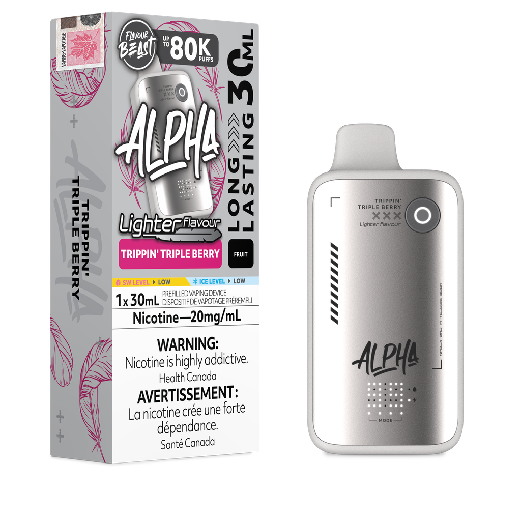 [ONT] Flavour Beast - Alpha Light - Rechargeable Disposable - 80k Puffs