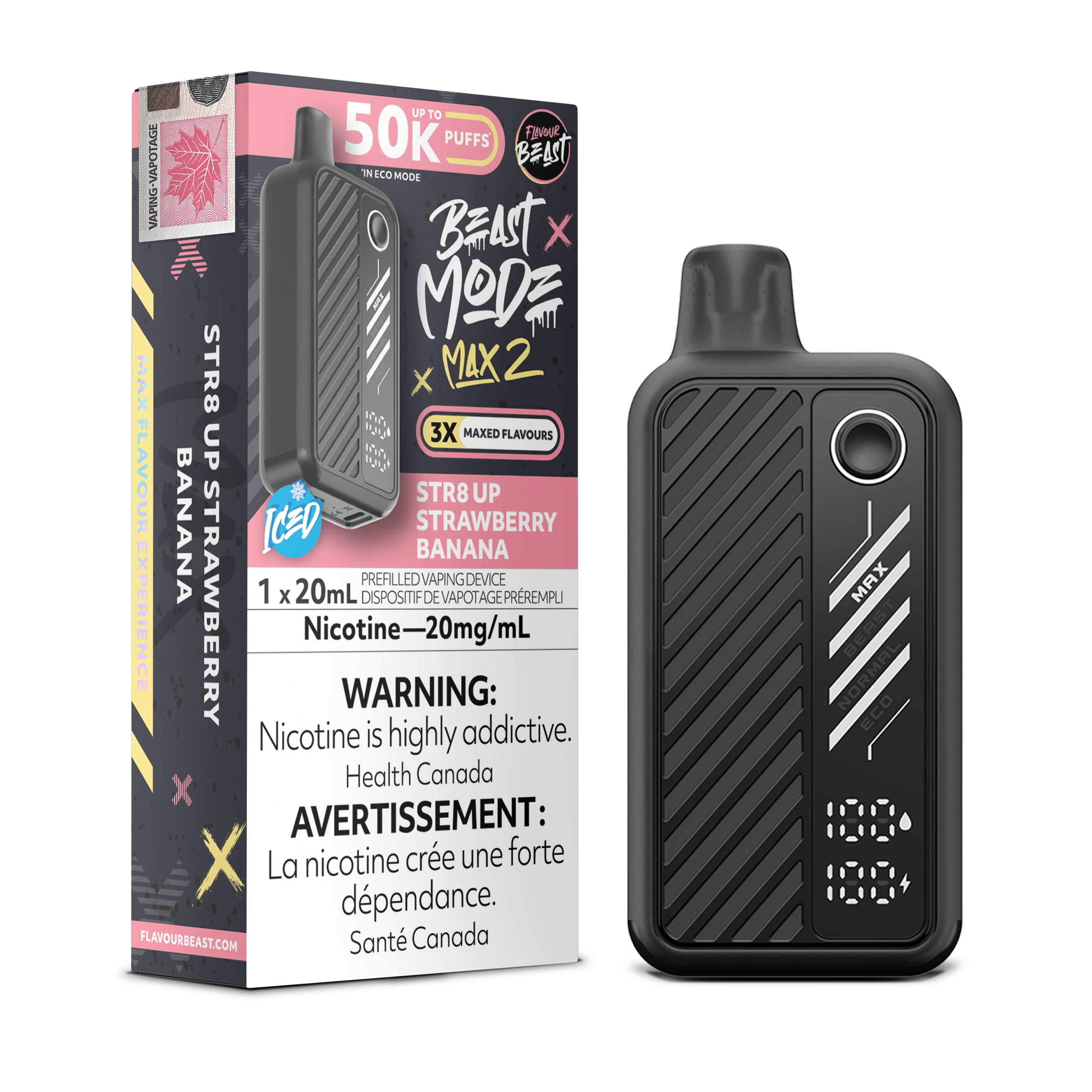Flavour Beast - Beast Mode MAX 2 - Rechargeable Disposable - 50k Puffs [ONTARIO]