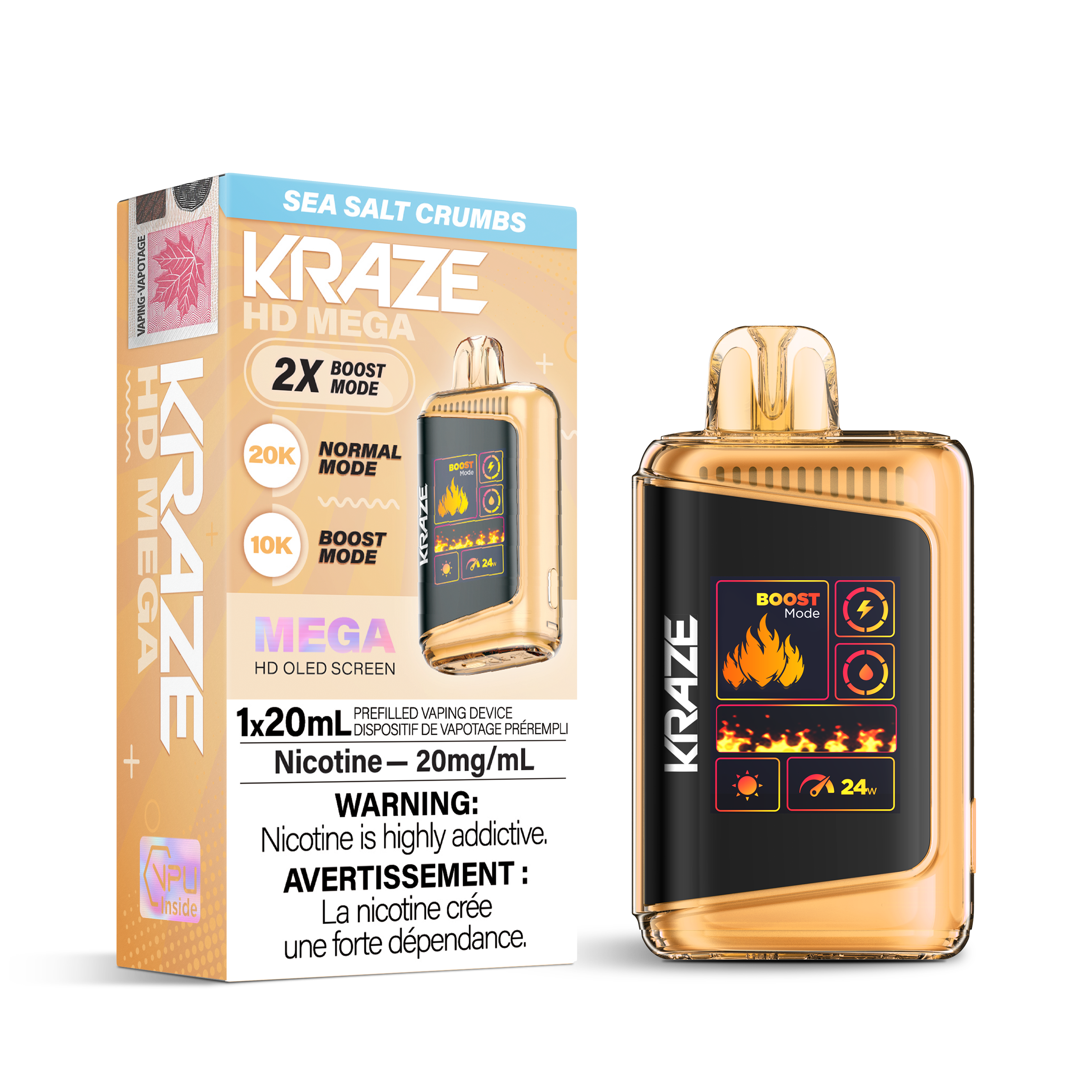 Kraze - HD Mega - Rechargeable Disposable - 20k Puffs [ONTARIO]