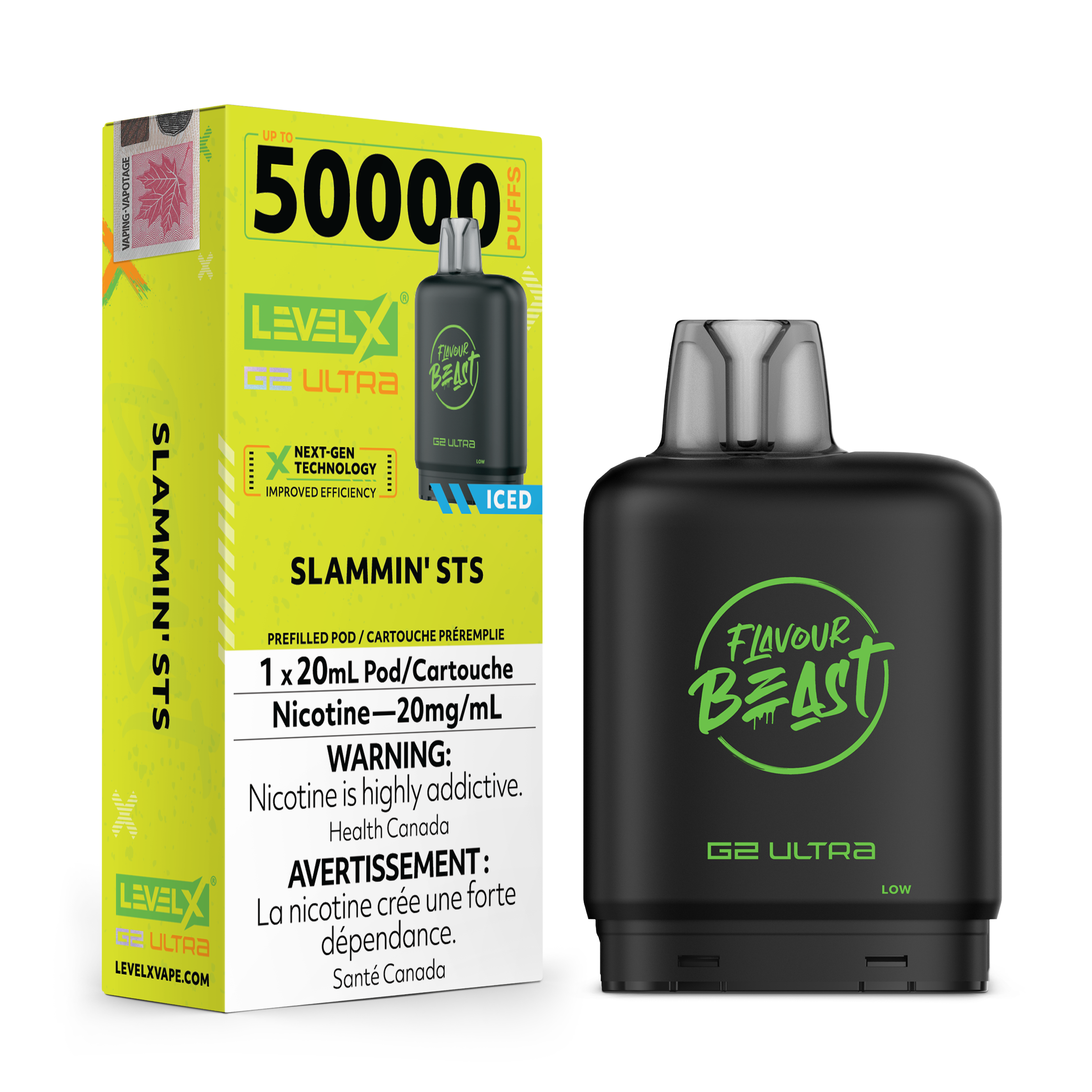 Level X - Flavour Beast G2 Ultra - Pod - 50k Puffs [ONTARIO]
