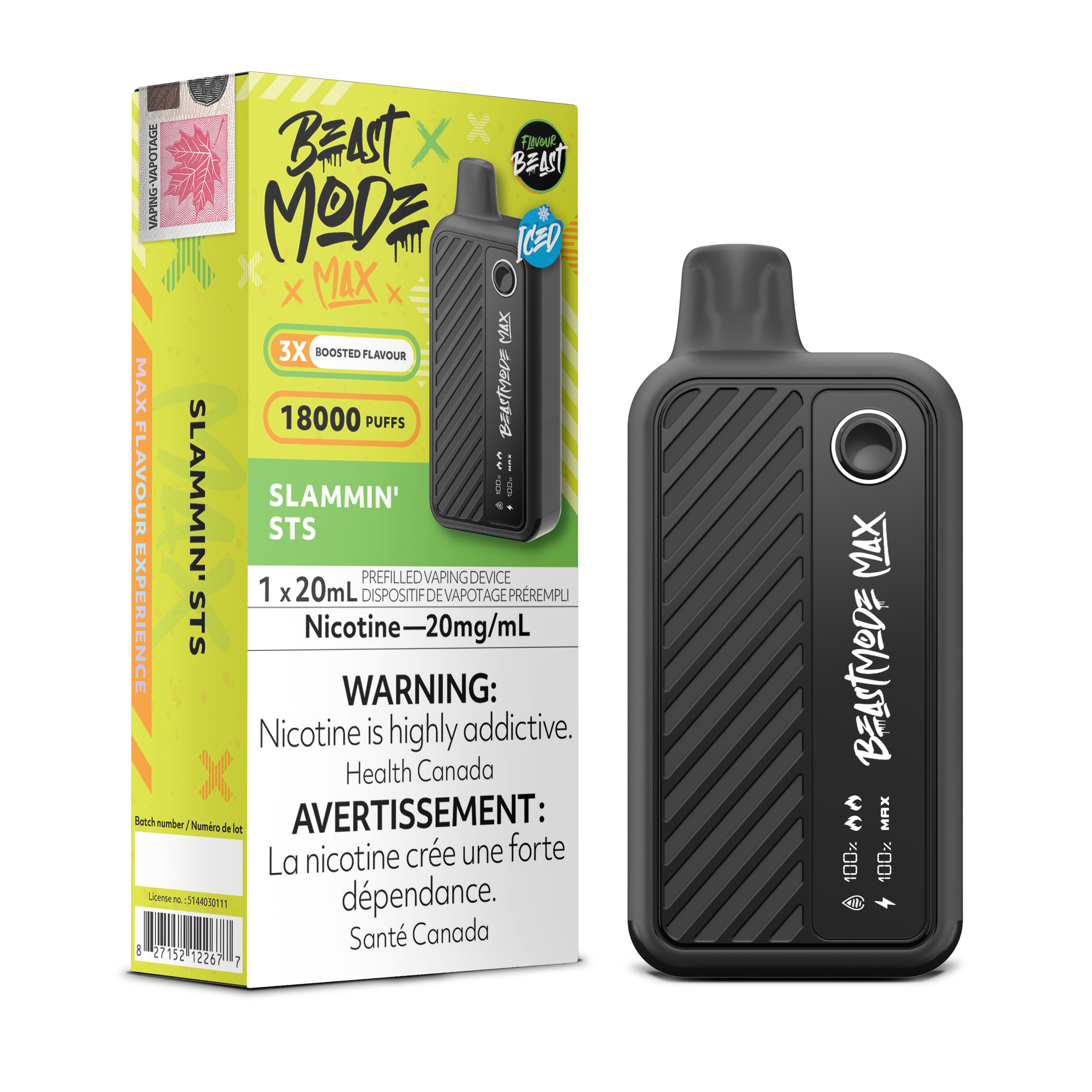 Flavour Beast - Beast Mode MAX - Rechargeable Disposable - 18k Puffs [ONTARIO]