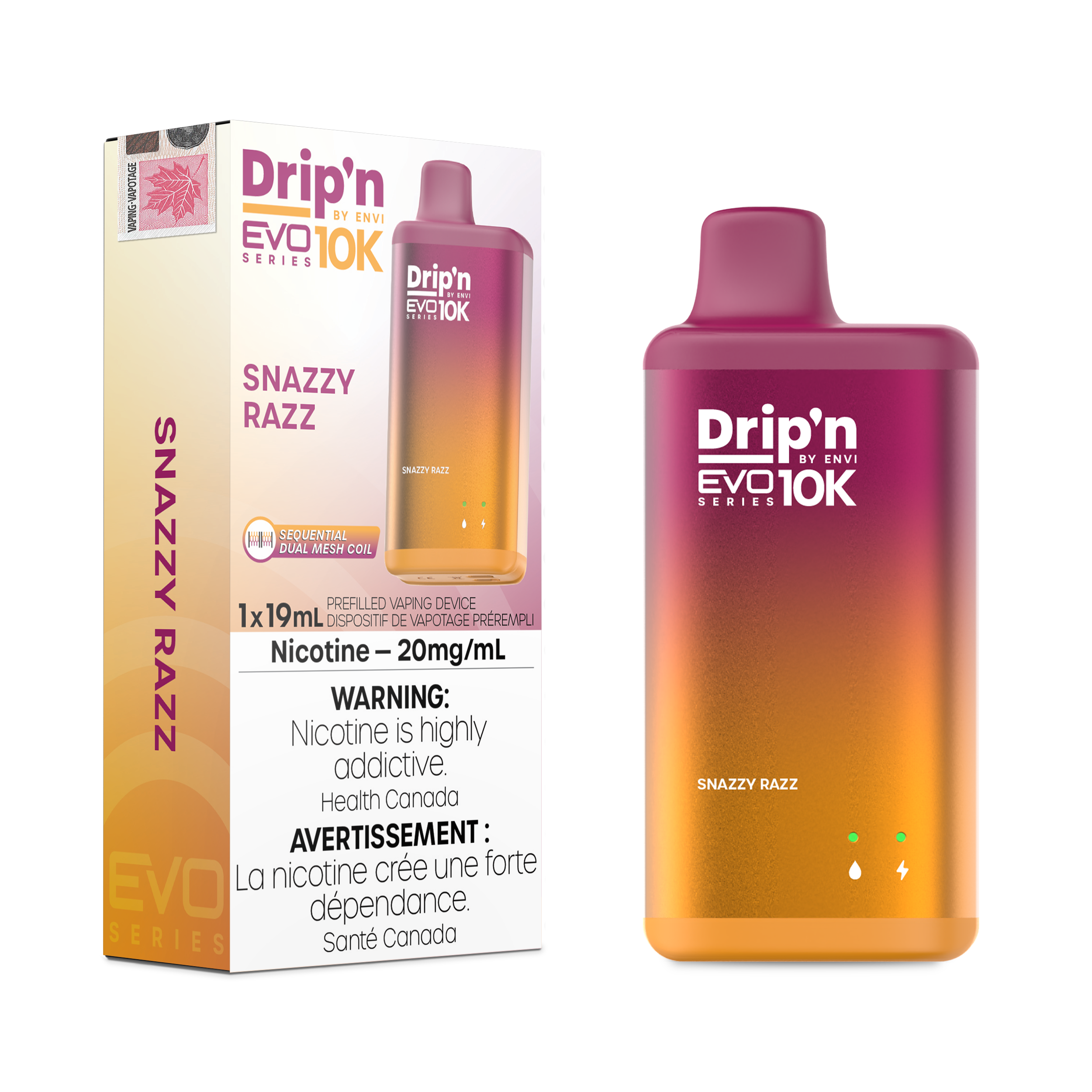 Drip'n by Envi - Drip'n EVO10K - Rechargeable Disposable - 10k Puffs [ONTARIO]