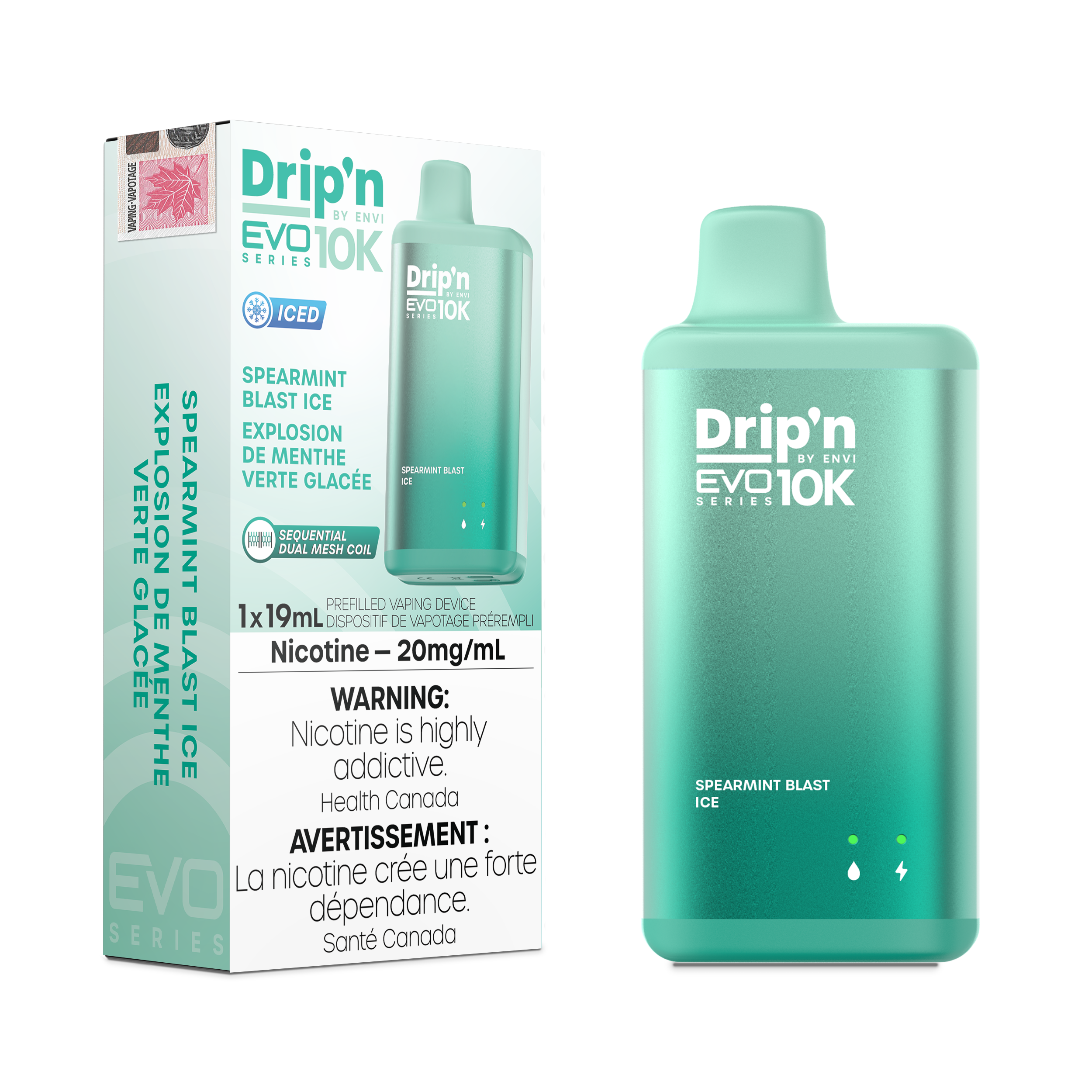 Drip'n by Envi - Drip'n EVO10K - Rechargeable Disposable - 10k Puffs [ONTARIO]