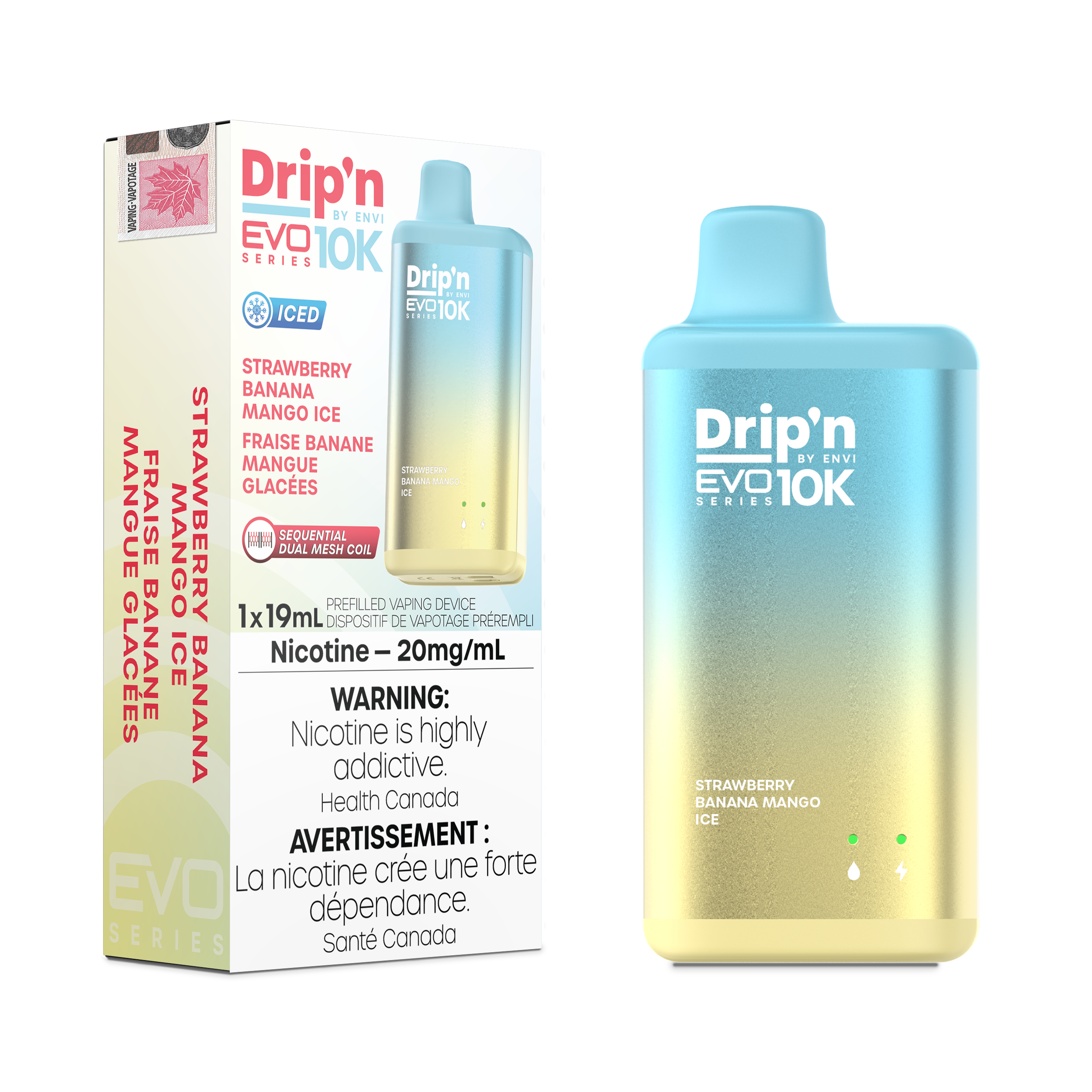 Drip'n by Envi - Drip'n EVO10K - Rechargeable Disposable - 10k Puffs [ONTARIO]