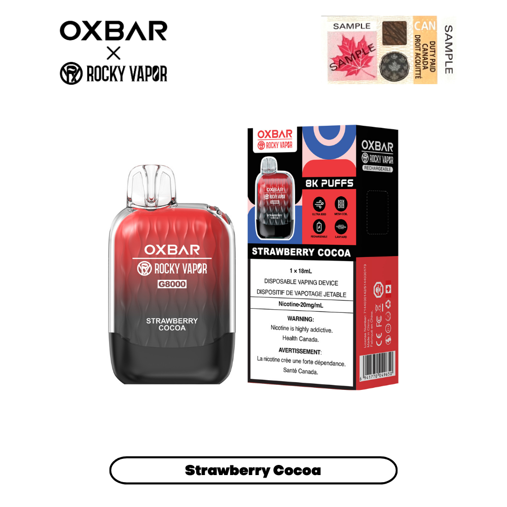 Oxbar D8000 - Rechargeable Disposable - 8000 puffs