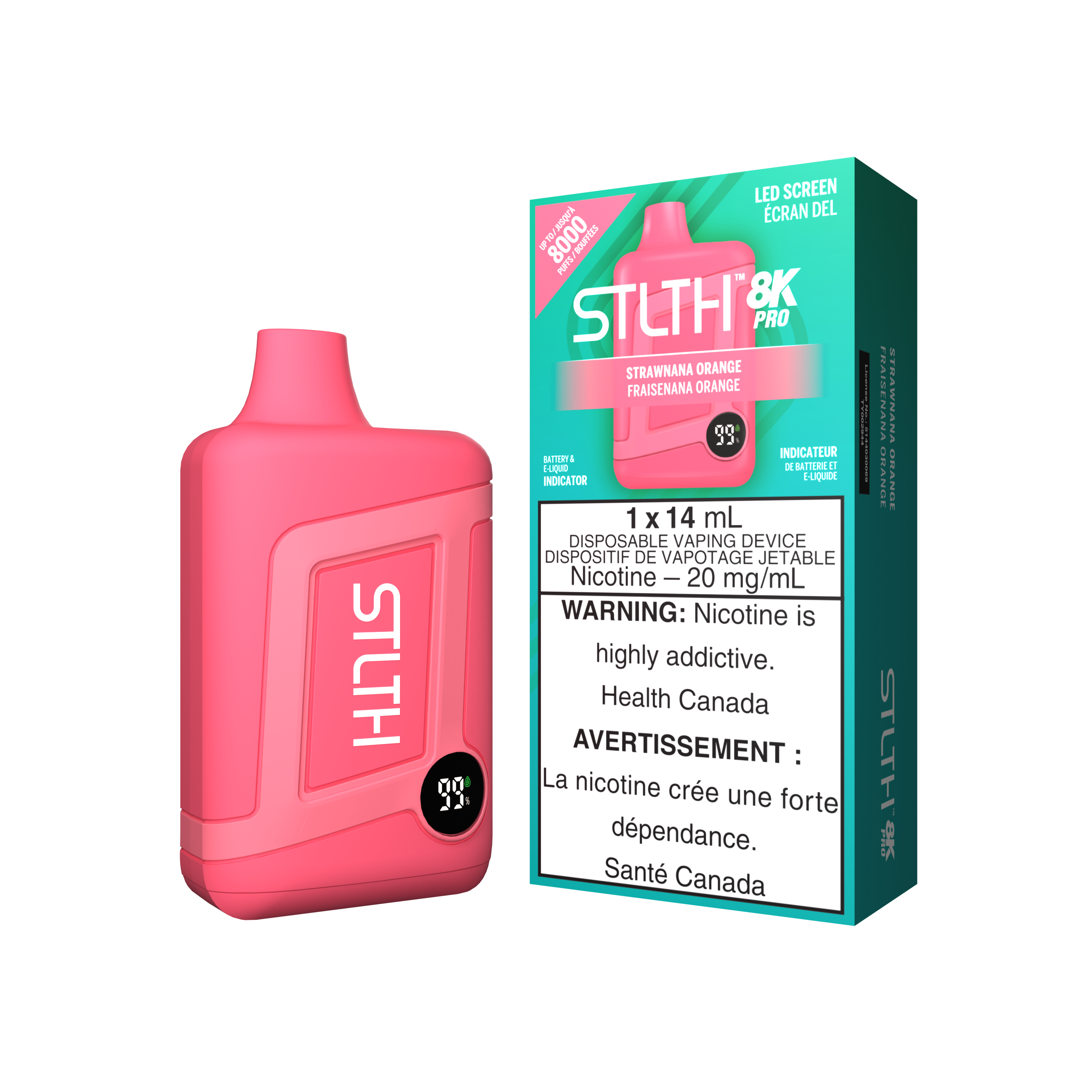 STLTH8K PRO - Rechargeable Disposable - 8k Puffs [ONTARIO]