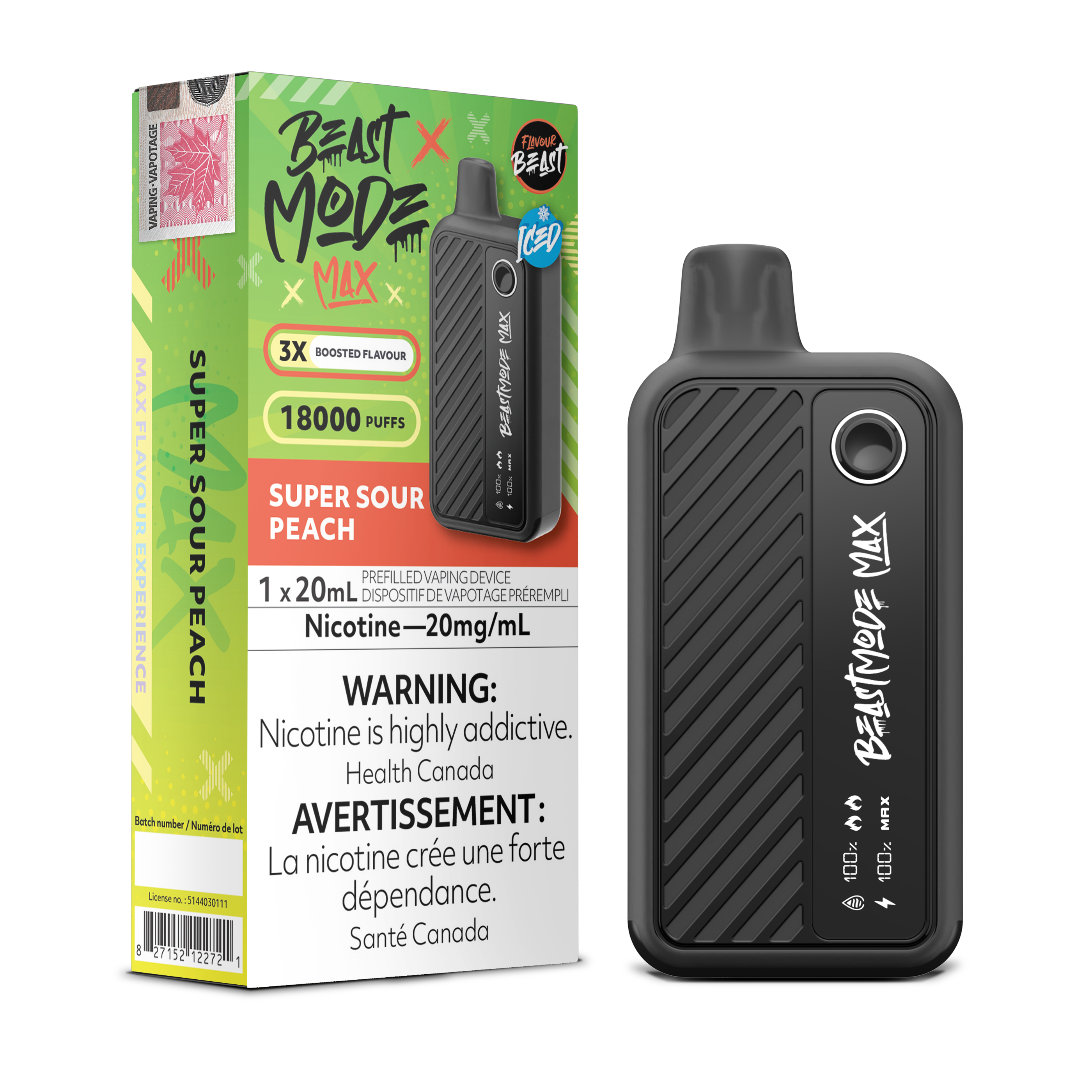Flavour Beast - Beast Mode MAX - Rechargeable Disposable - 18k Puffs [ONTARIO]