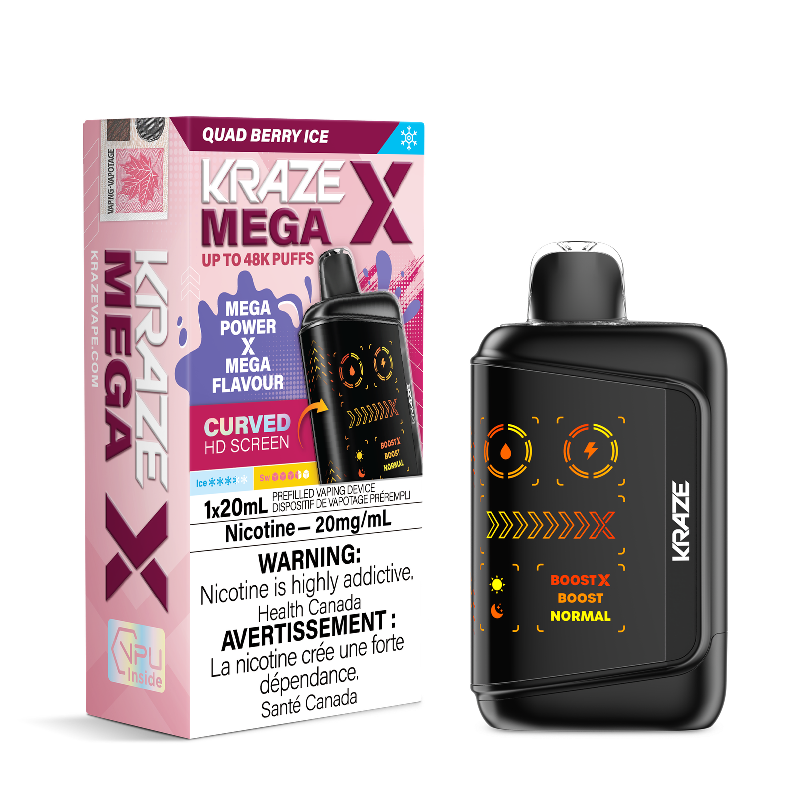 [ONT] Kraze - Mega X - Rechargeable Disposable - 48k Puffs