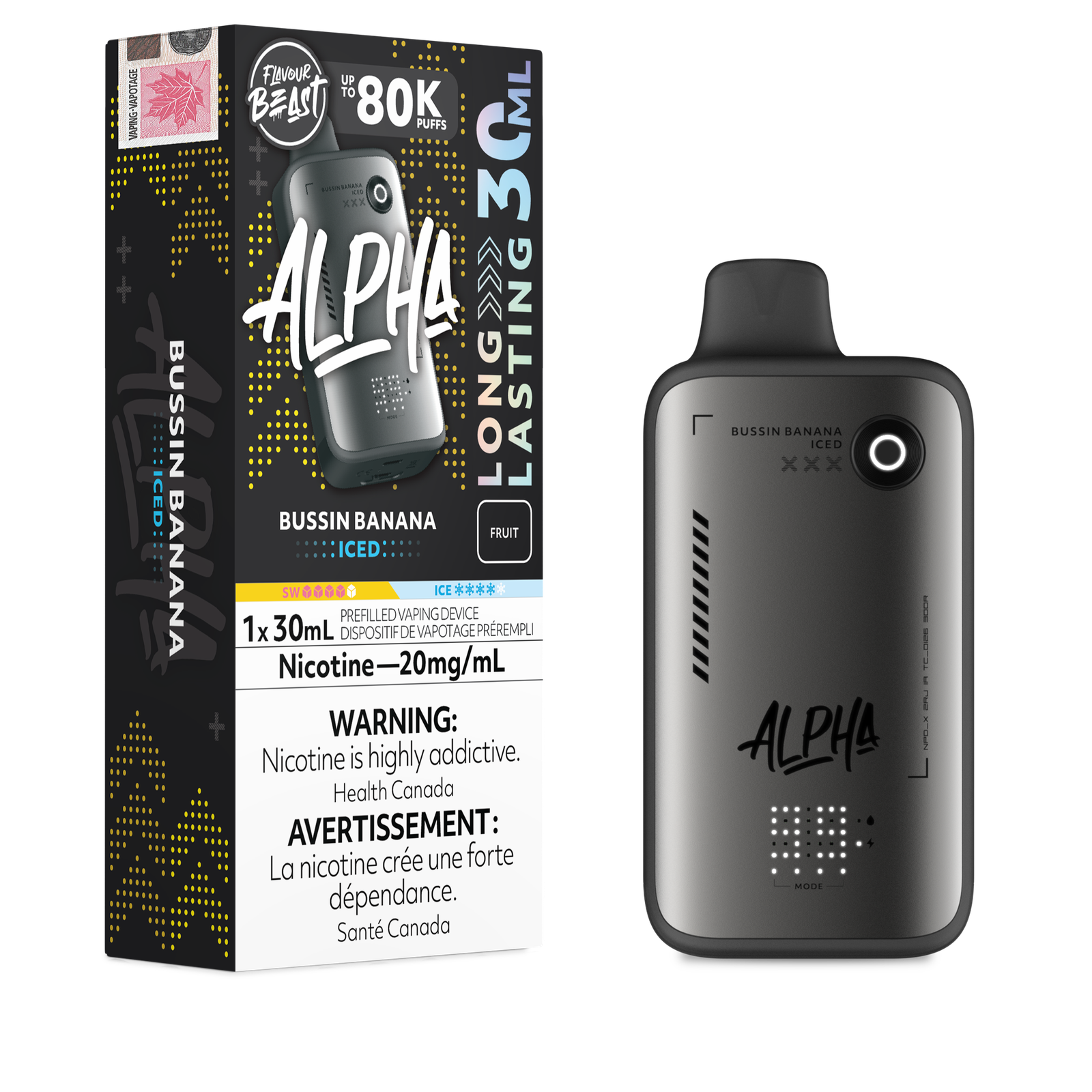 [ONT] Flavour Beast - Alpha - Rechargeable Disposable - 80k Puffs