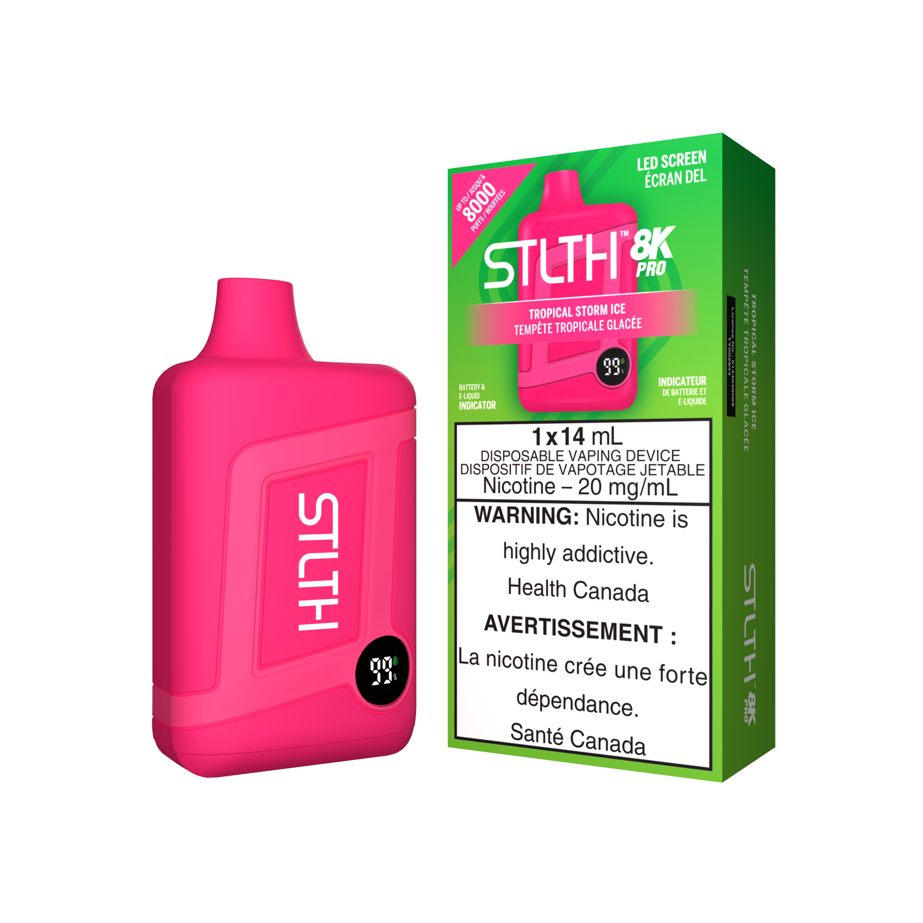 STLTH8K PRO - Rechargeable Disposable - 8k Puffs [ONTARIO]