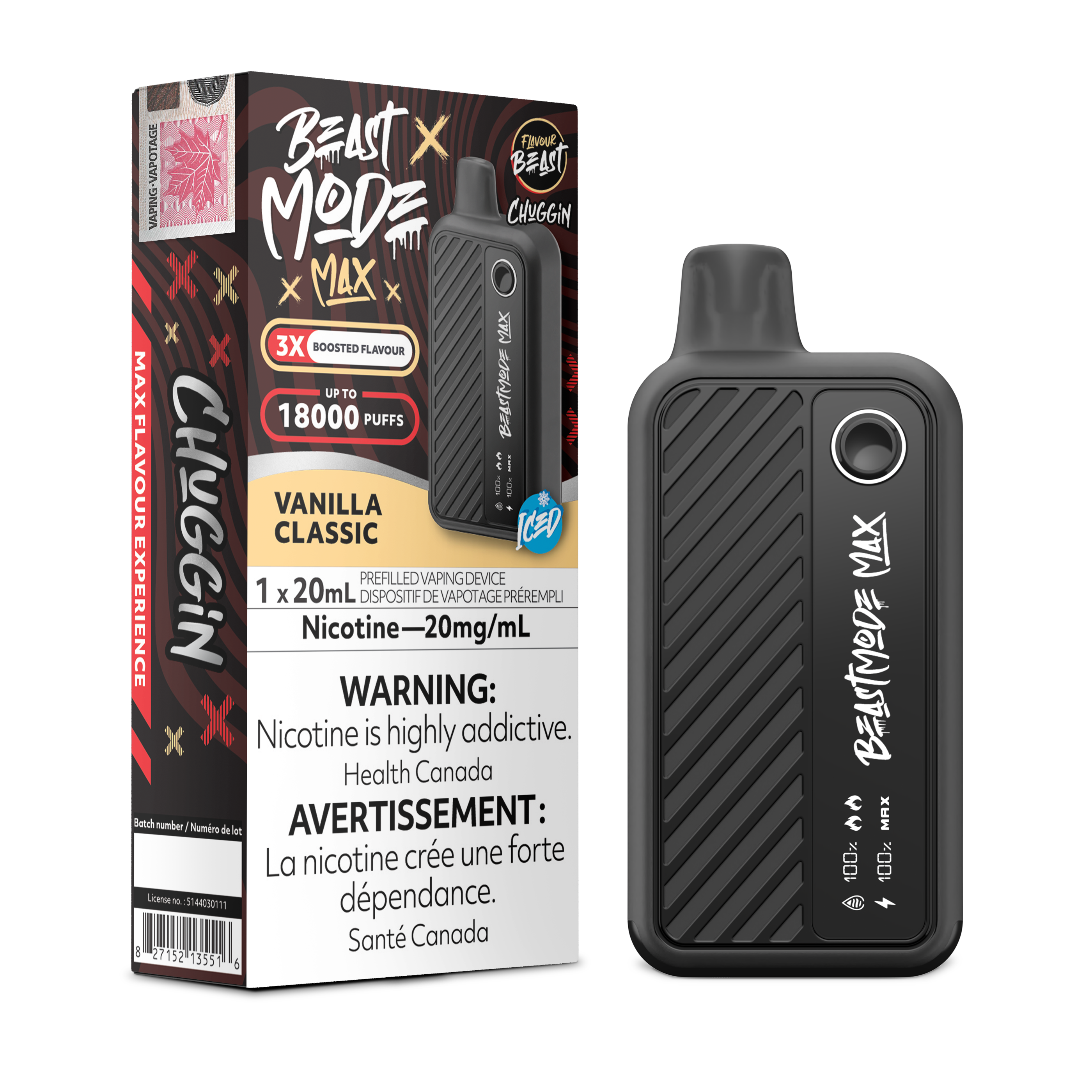 Flavour Beast - Beast Mode MAX - Rechargeable Disposable - 18k Puffs [ONTARIO]