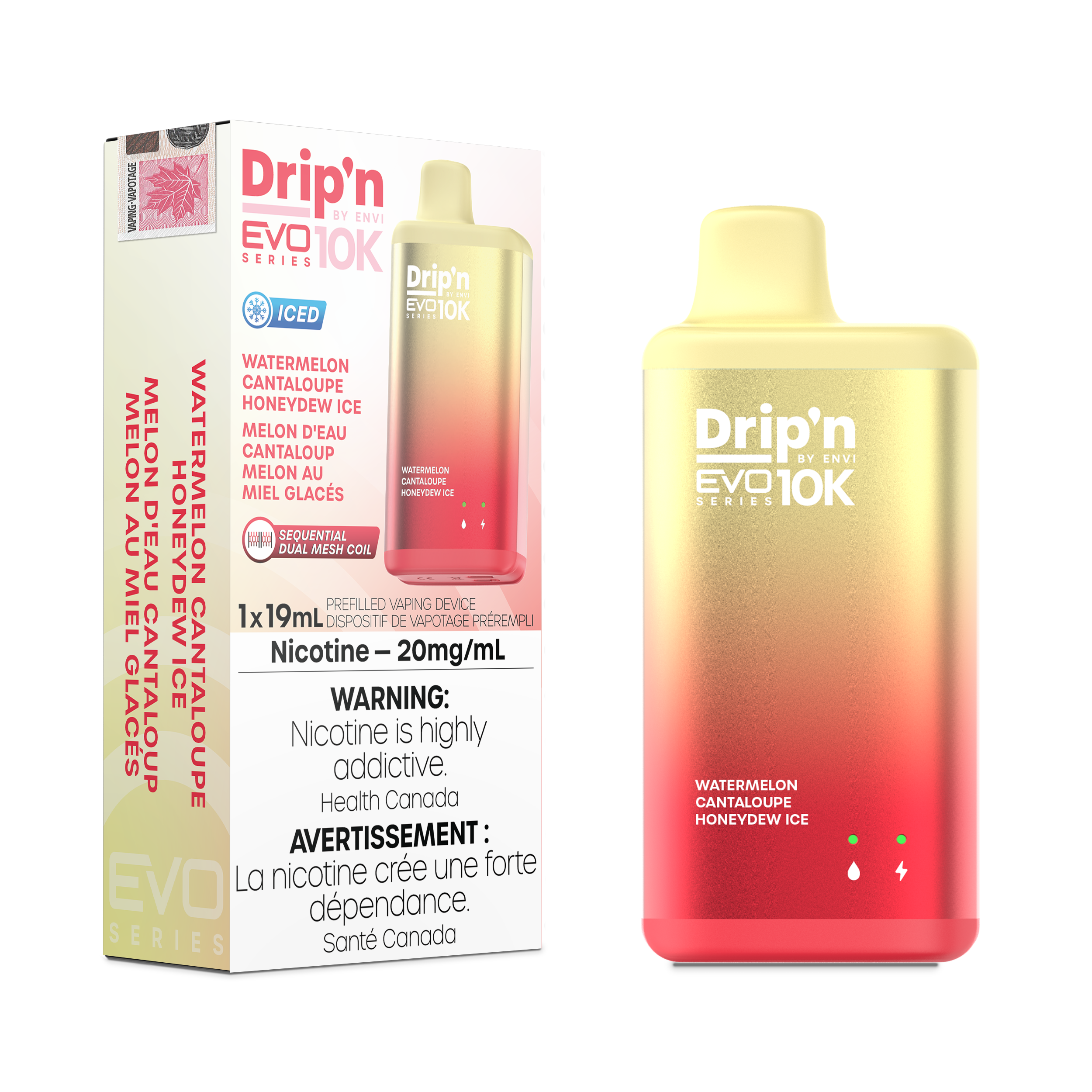 Drip'n by Envi - Drip'n EVO10K - Rechargeable Disposable - 10k Puffs [ONTARIO]