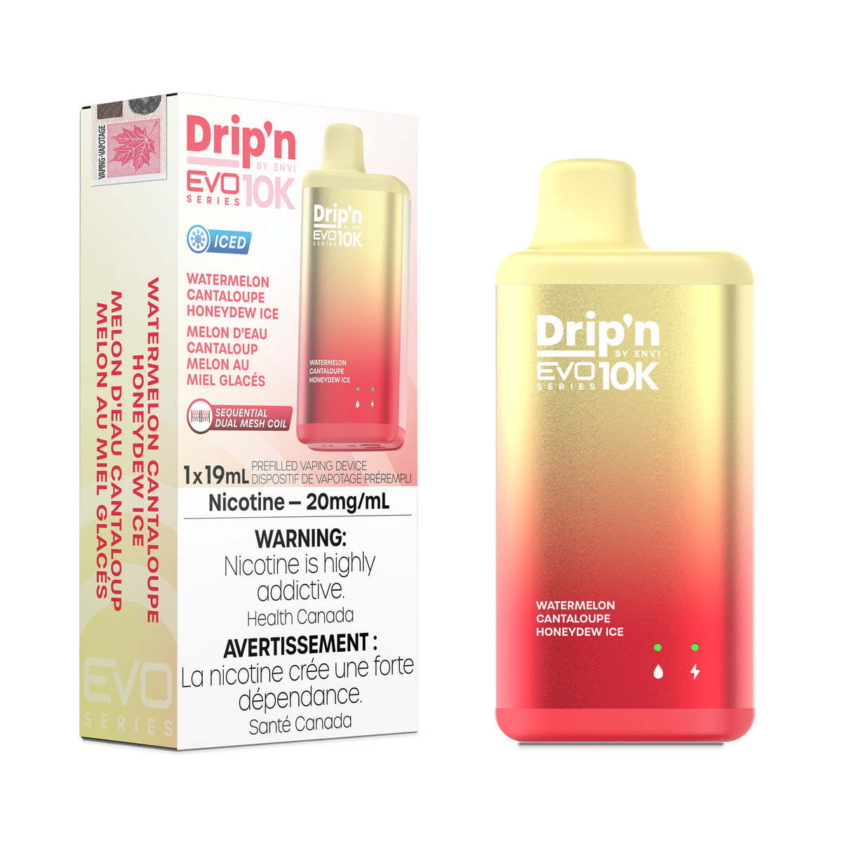 [ONT] Drip'n by Envi - Drip'n EVO10K - Rechargeable Disposable - 10k Puffs [DISC.]