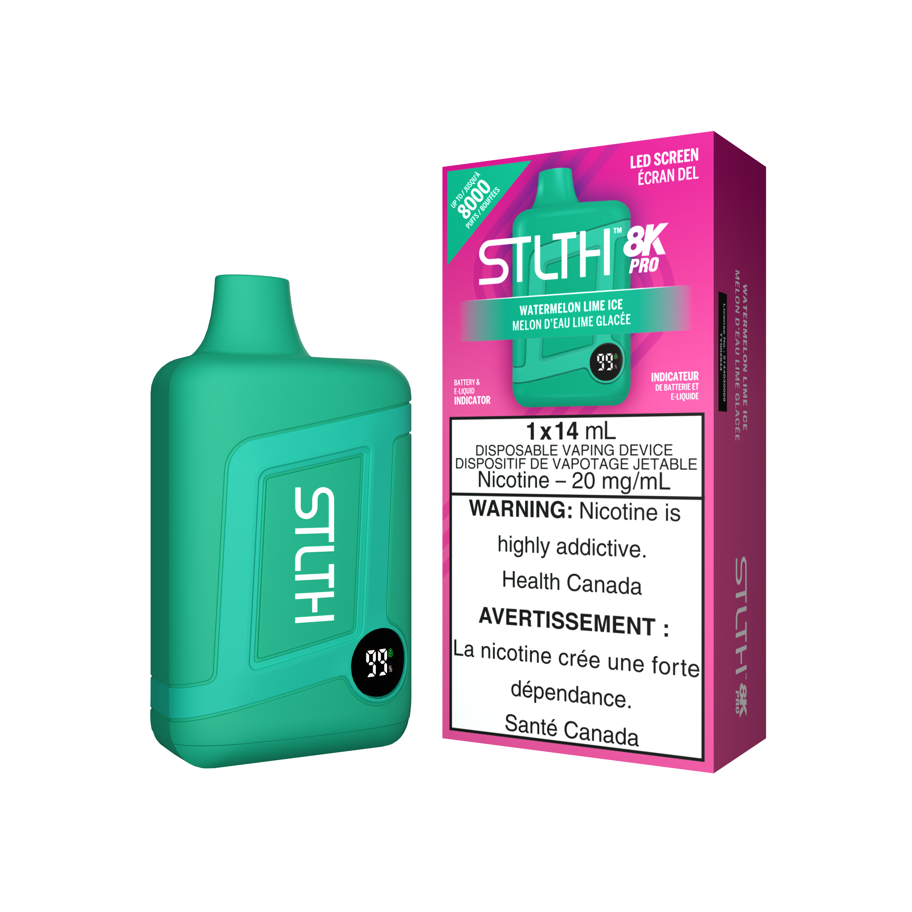 STLTH8K PRO - Rechargeable Disposable - 8k Puffs [ONTARIO]