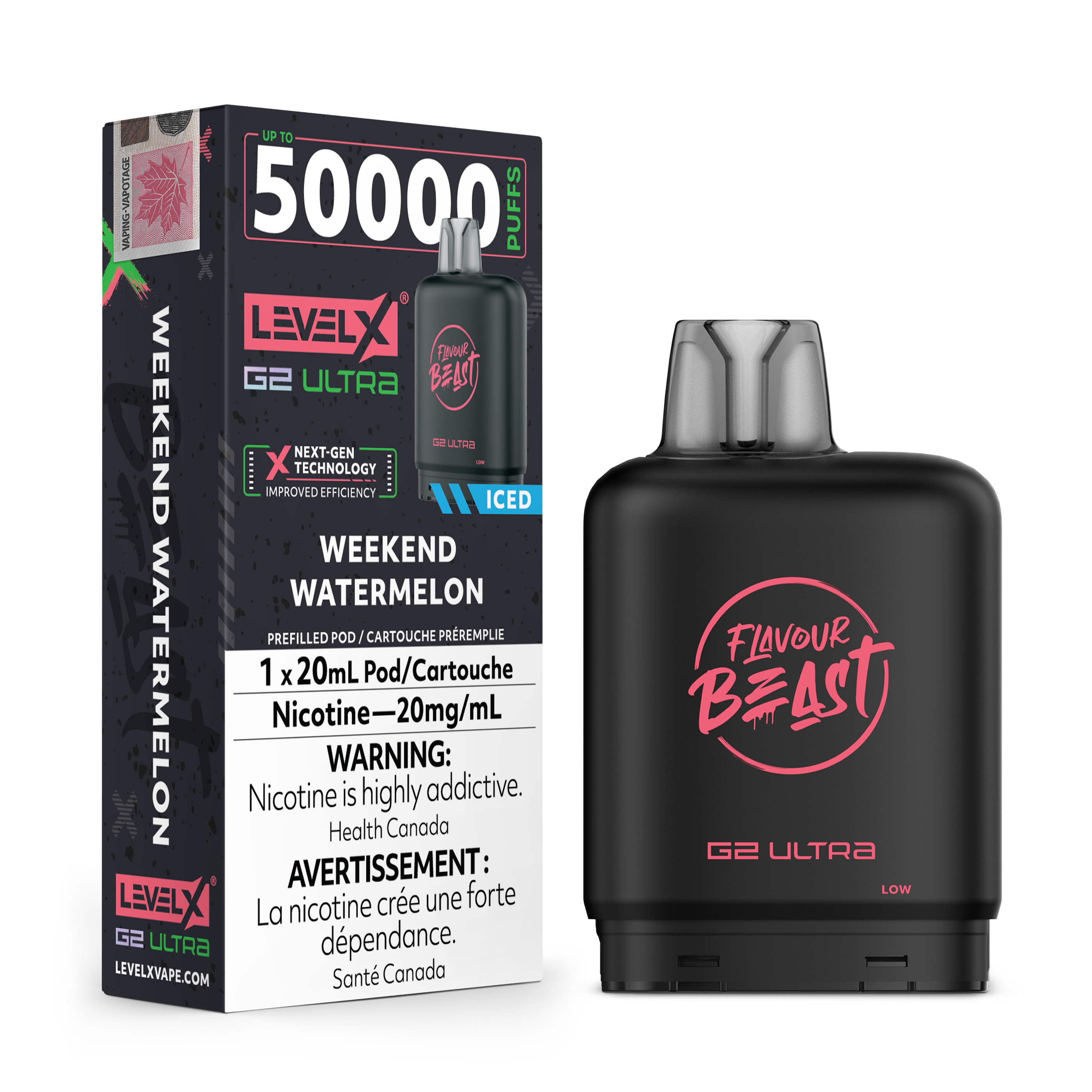 Level X - Flavour Beast G2 Ultra - Pod - 50k Puffs [ONTARIO]