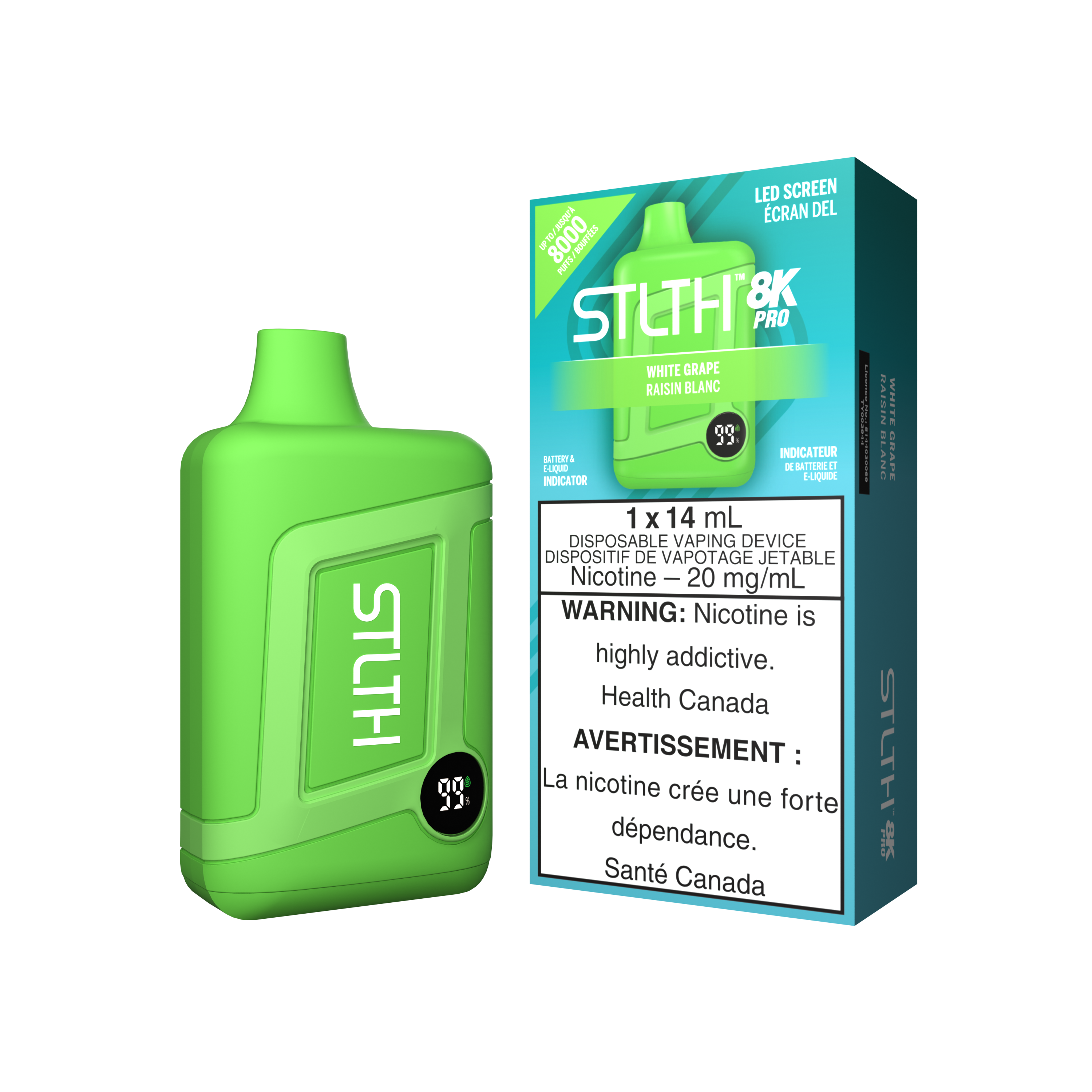 STLTH8K PRO - Rechargeable Disposable - 8k Puffs [ONTARIO]