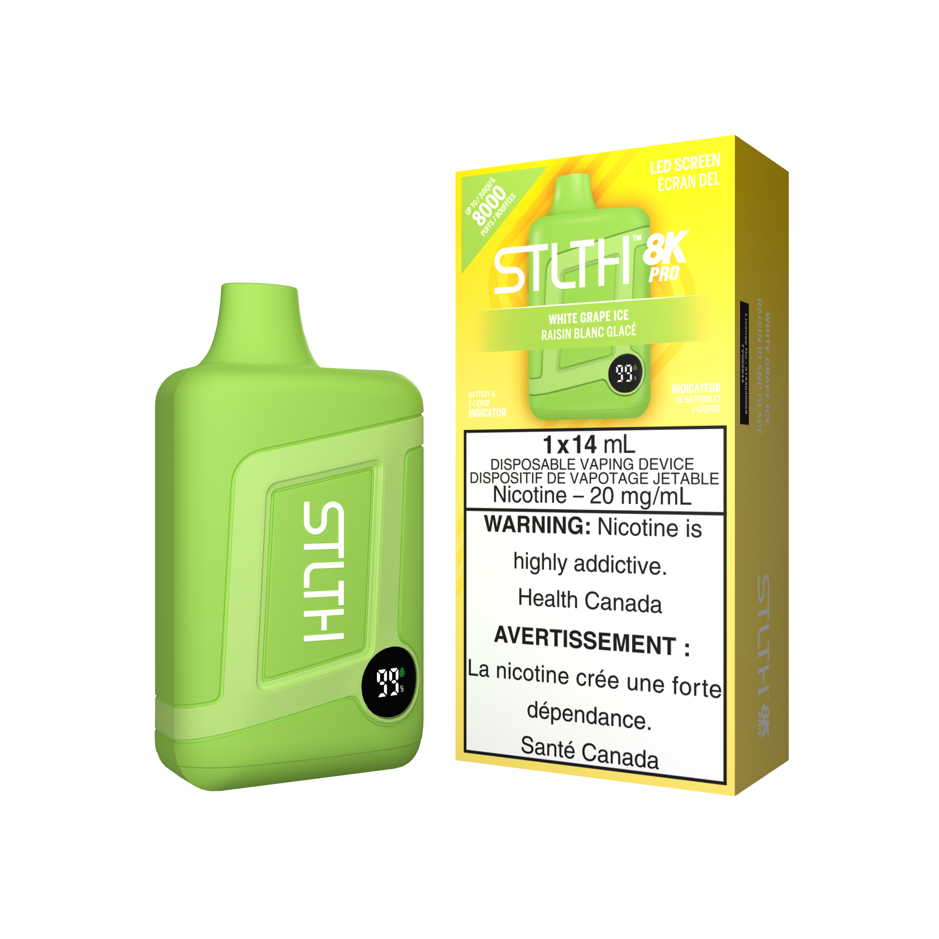 STLTH8K PRO - Rechargeable Disposable - 8k Puffs [ONTARIO]
