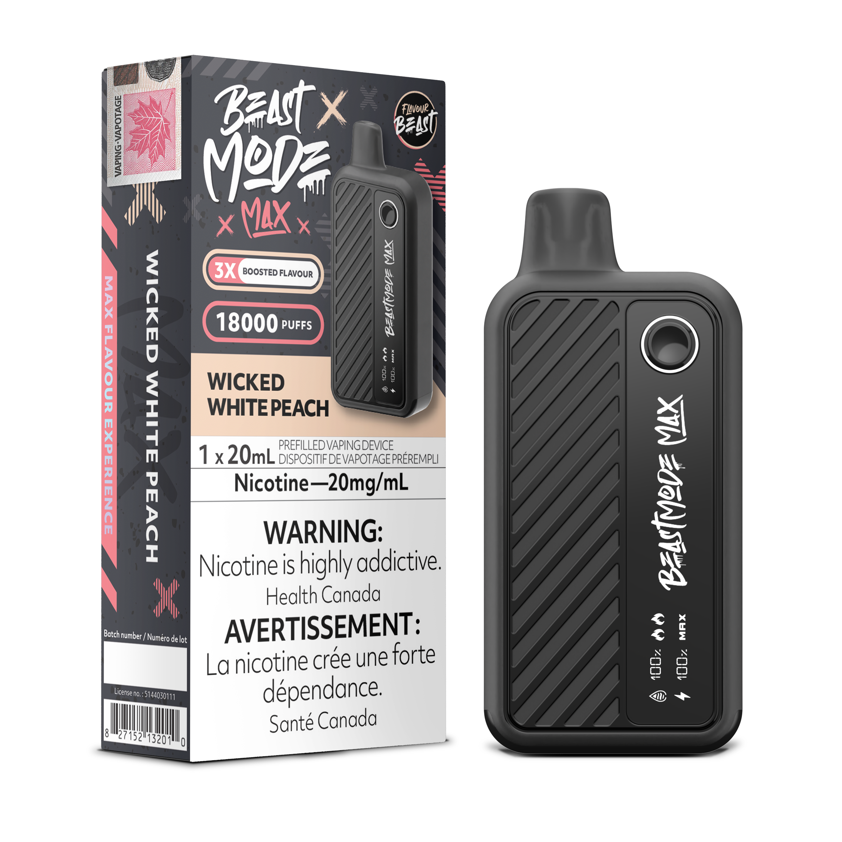 Flavour Beast - Beast Mode MAX - Rechargeable Disposable - 18k Puffs [ONTARIO]
