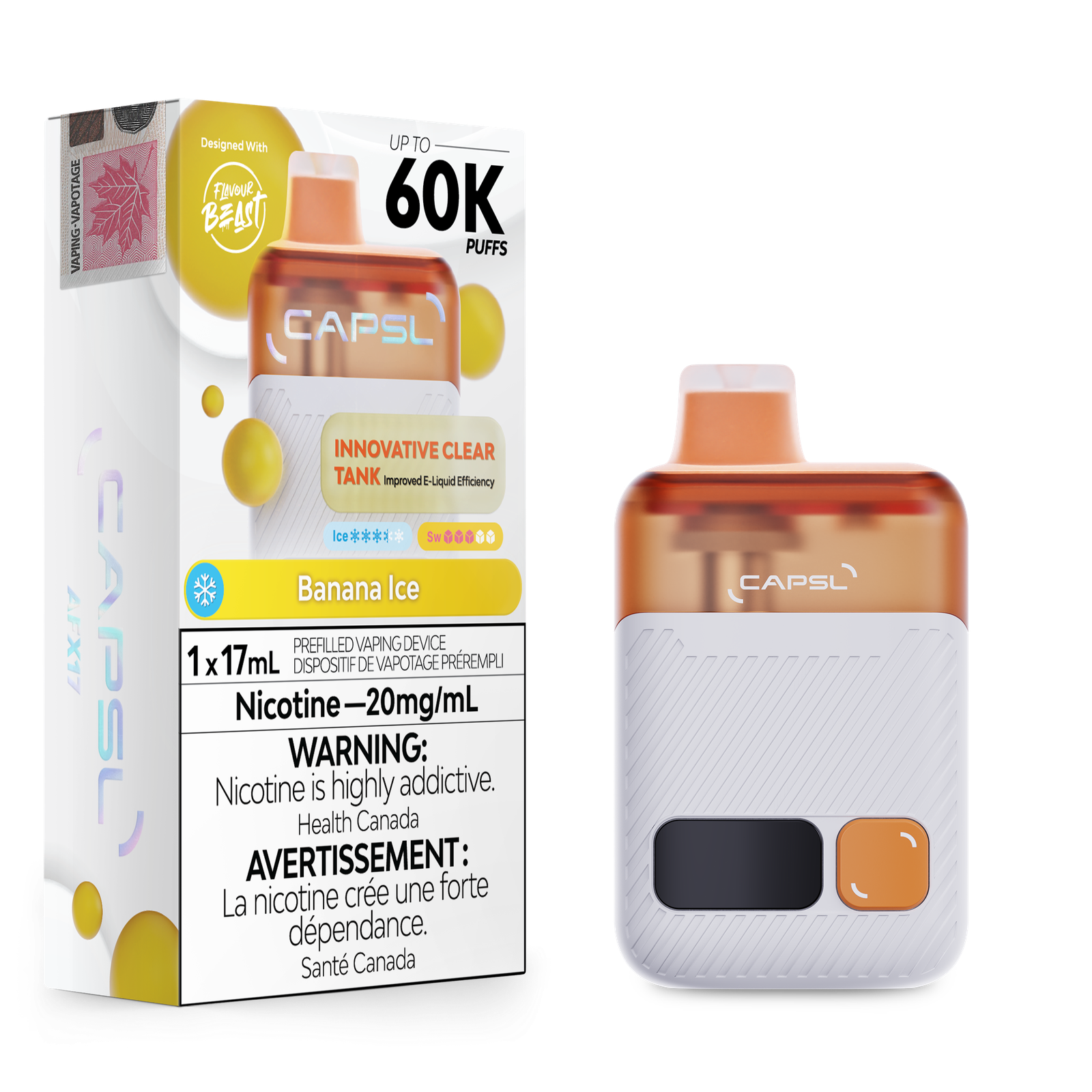 [ONT] CAPSL - AFX17 - Rechargeable Disposable - 60K Puffs