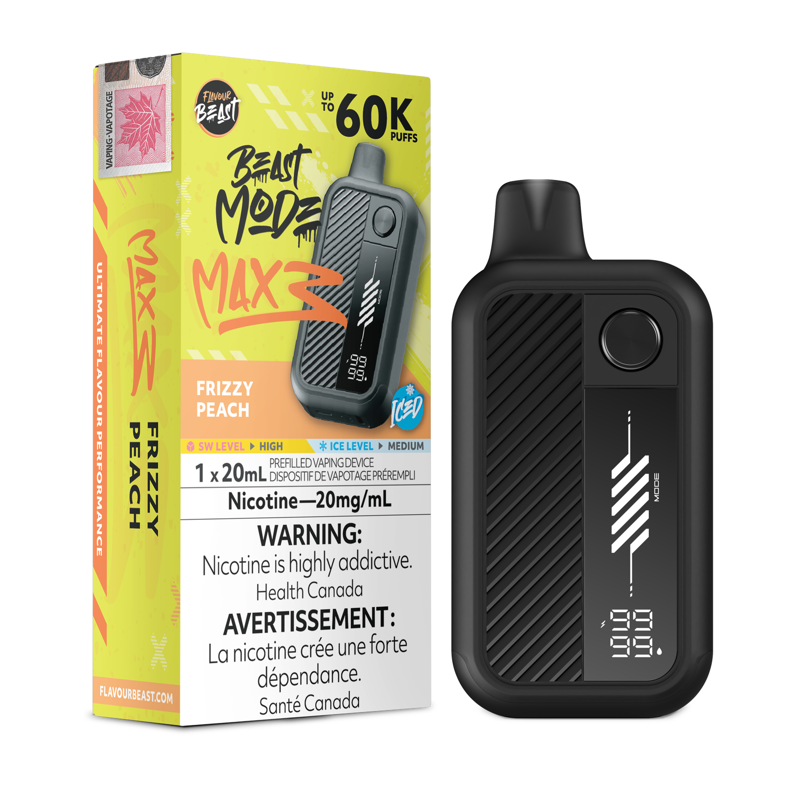 [ONT] Flavour Beast - Beast Mode MAX 3 - Rechargeable Disposable - 60k Puffs