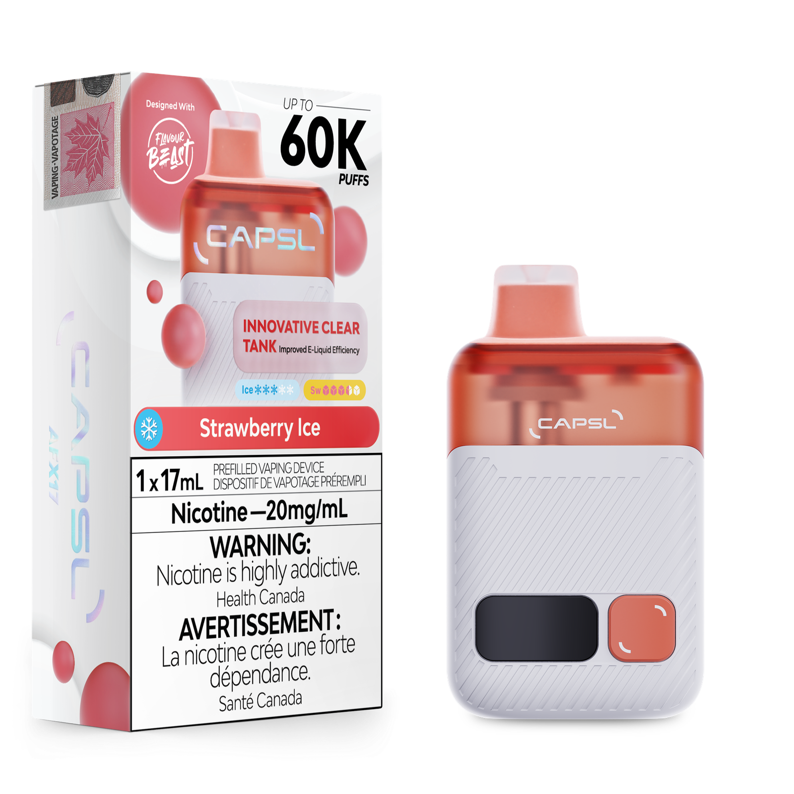 [ONT] CAPSL - AFX17 - Rechargeable Disposable - 60K Puffs