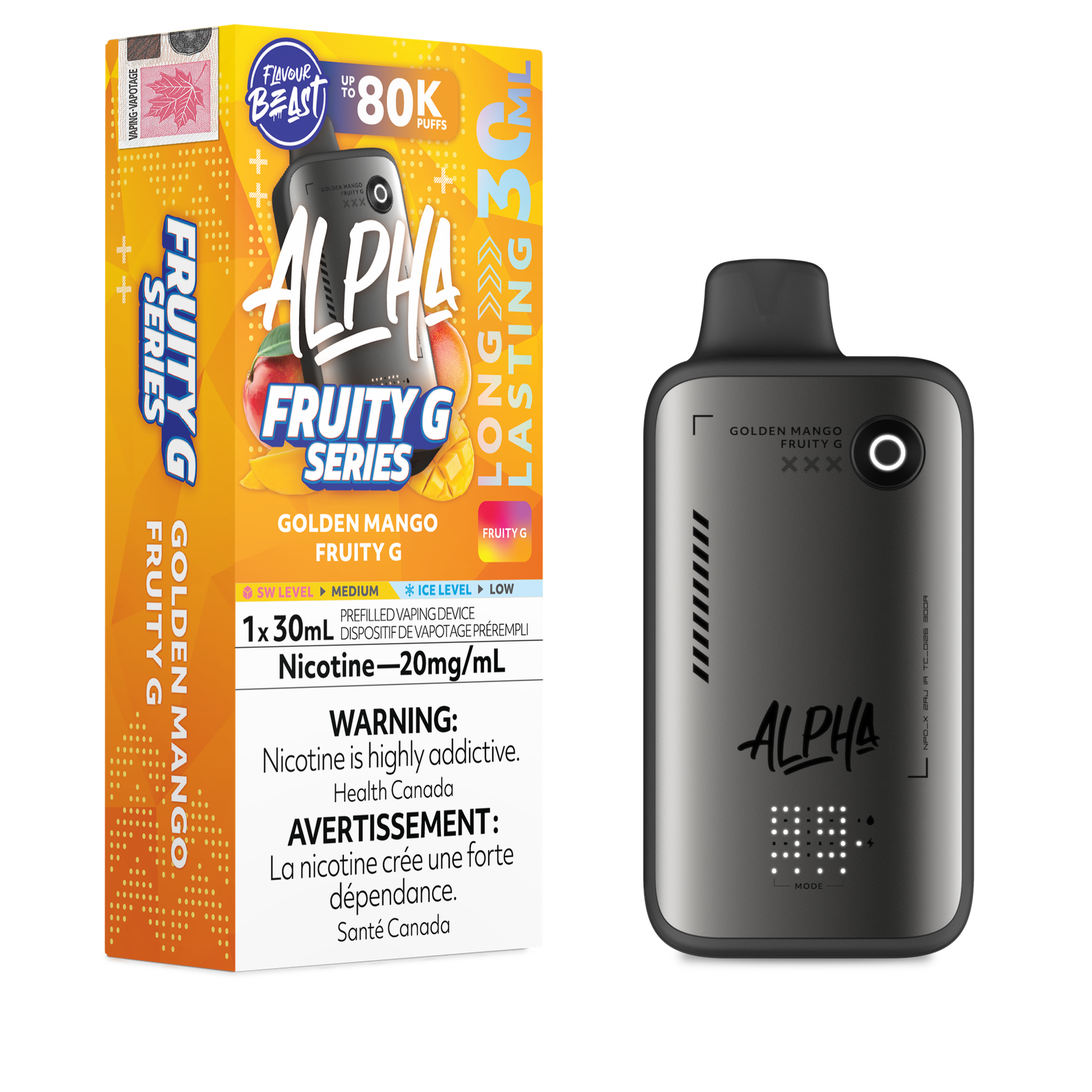 [ONT] Flavour Beast - Alpha - Rechargeable Disposable - 80k Puffs