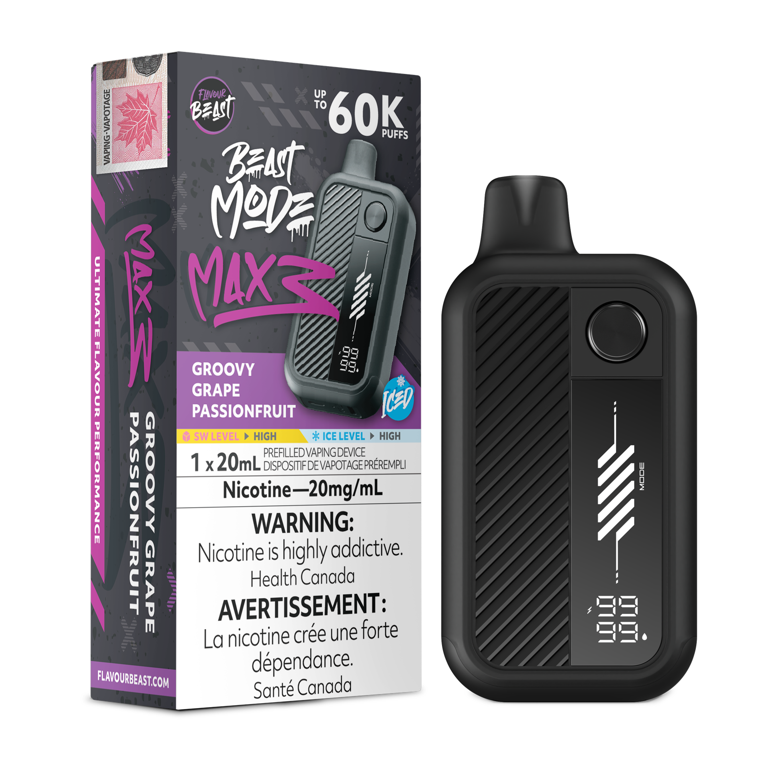 [ONT] Flavour Beast - Beast Mode MAX 3 - Rechargeable Disposable - 60k Puffs