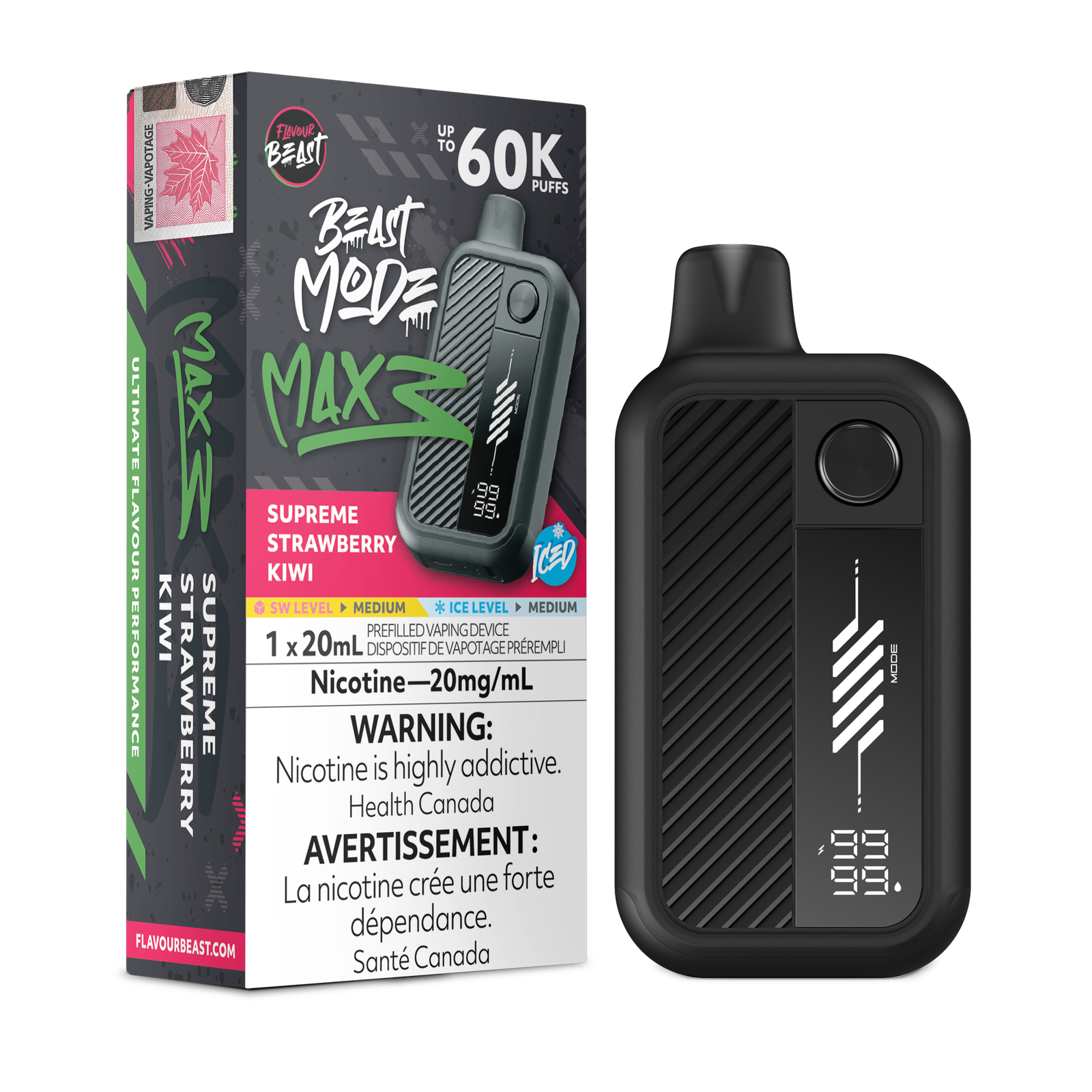 [ONT] Flavour Beast - Beast Mode MAX 3 - Rechargeable Disposable - 60k Puffs